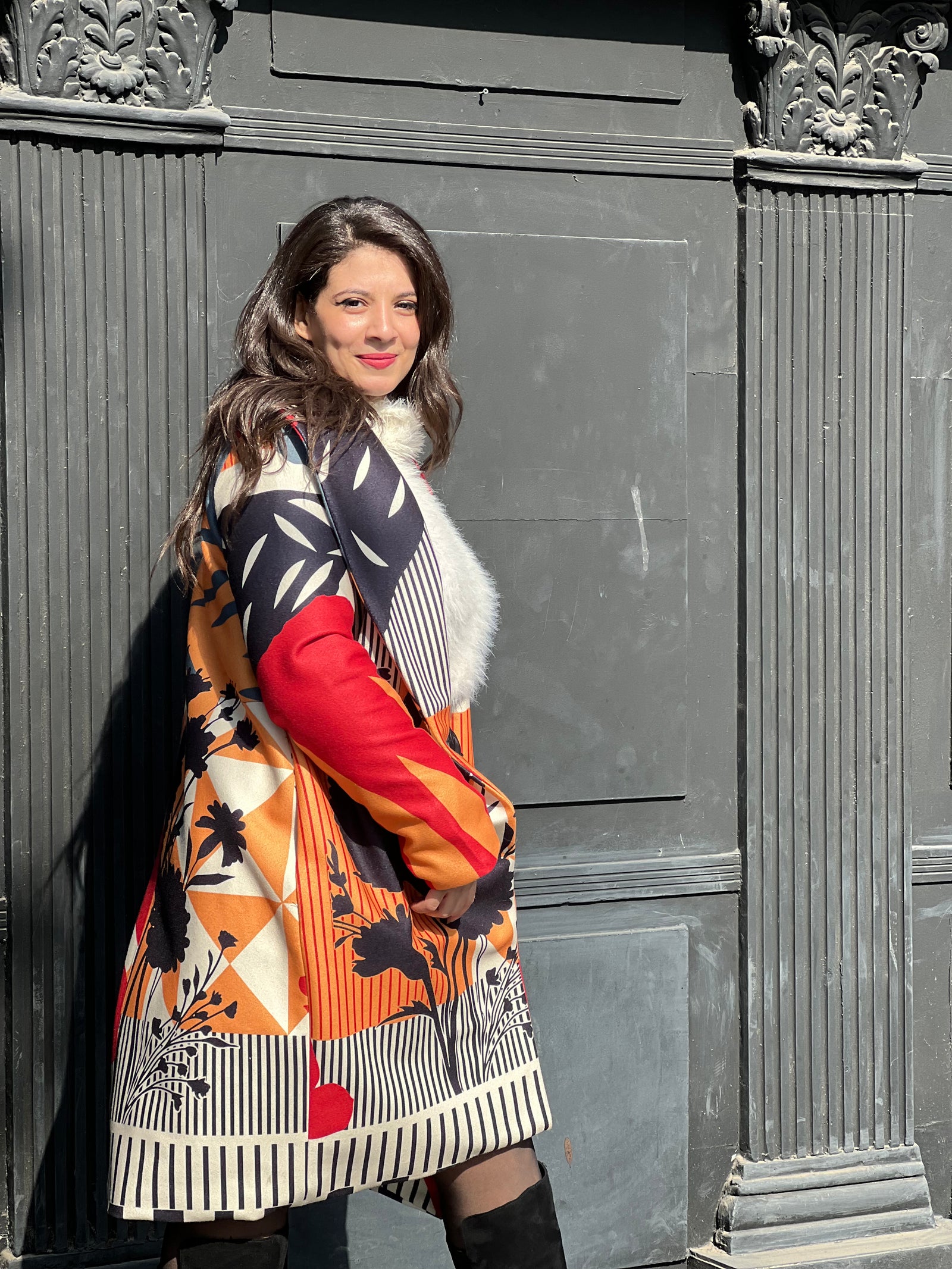 The leaves Wool Coat