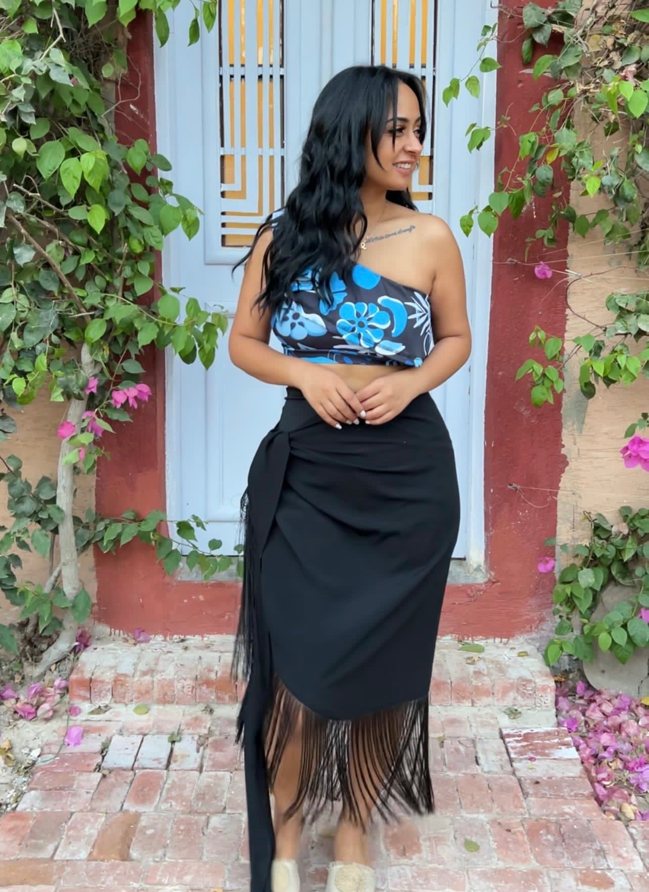 Dahlia ruffle 2 piece swimsuit