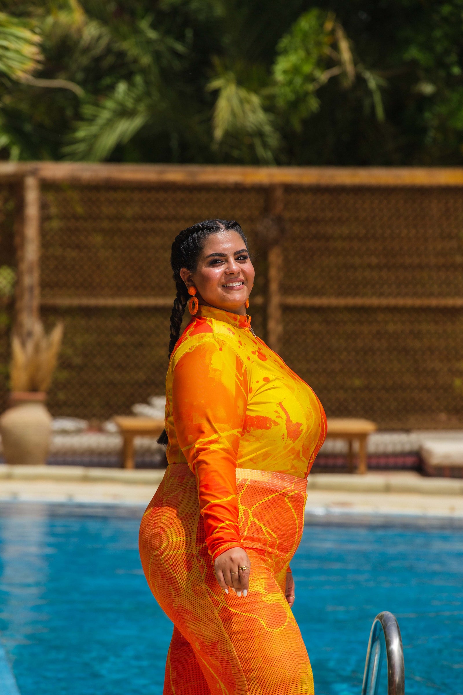 Splash catsuit set - Orange