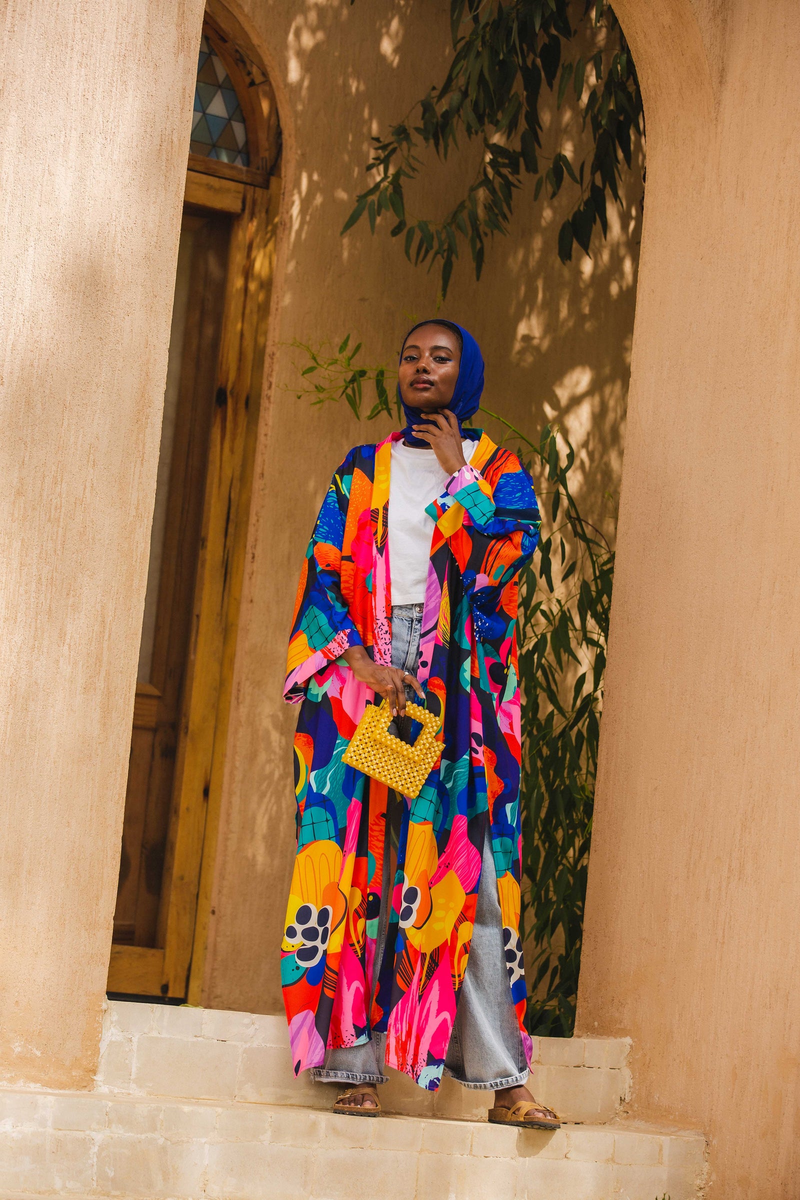 The Blue patterned kimono