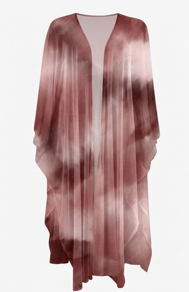 Ombre Berry Tulle Kimono