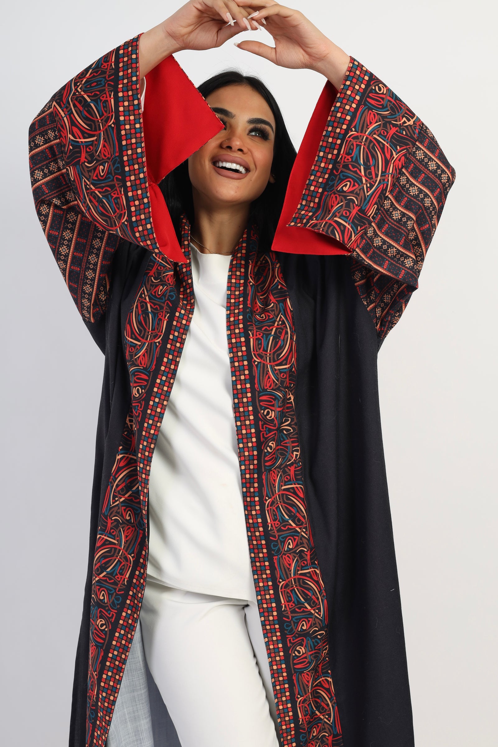 Sahara Abaya kimono - Black