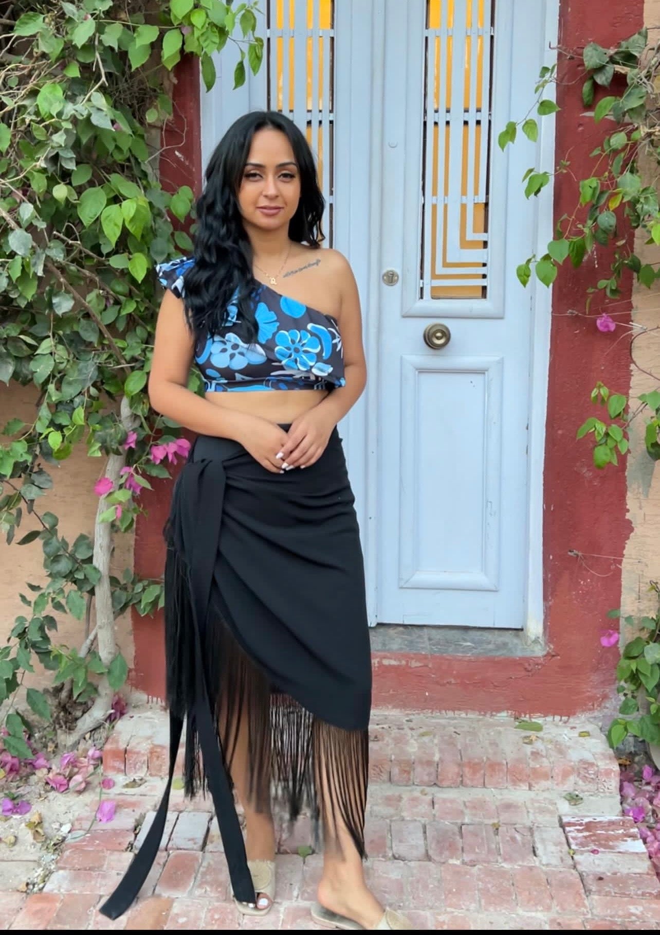 Dahlia ruffle 2 piece swimsuit