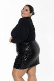 Scarlet Mini Spark Skirt - black