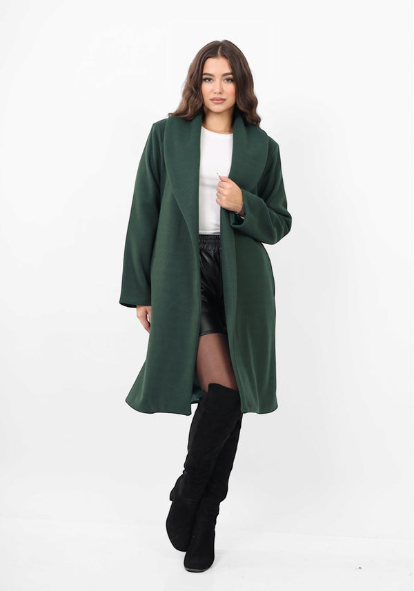The Wool Coat - Emerald green