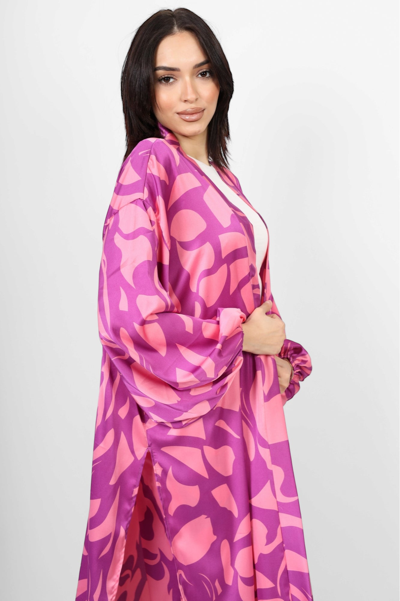 The blossom silk pants - pink