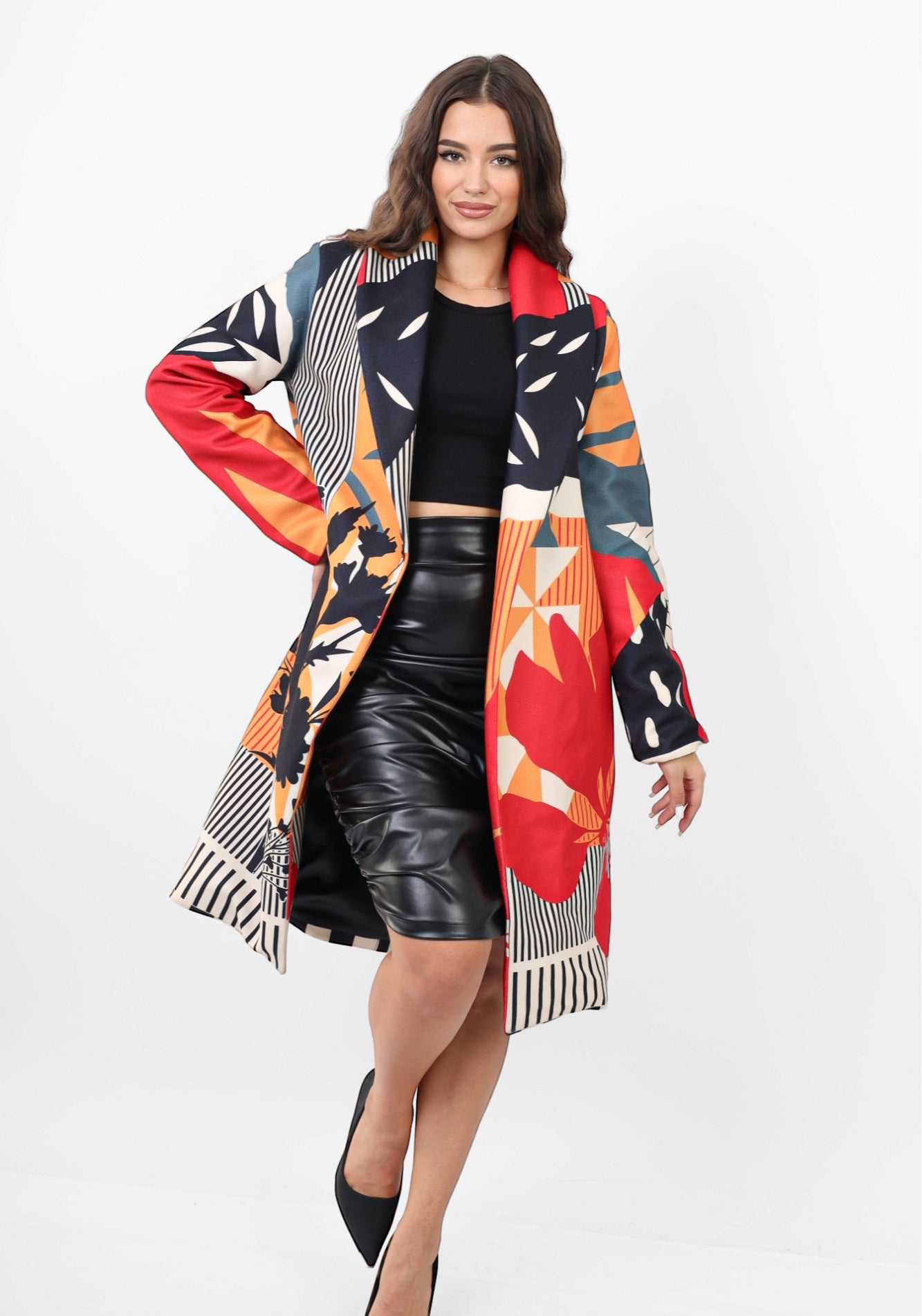 The leaves Wool Coat