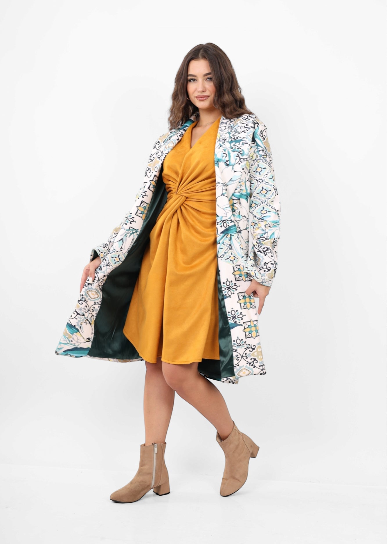 The beige Wool Coat