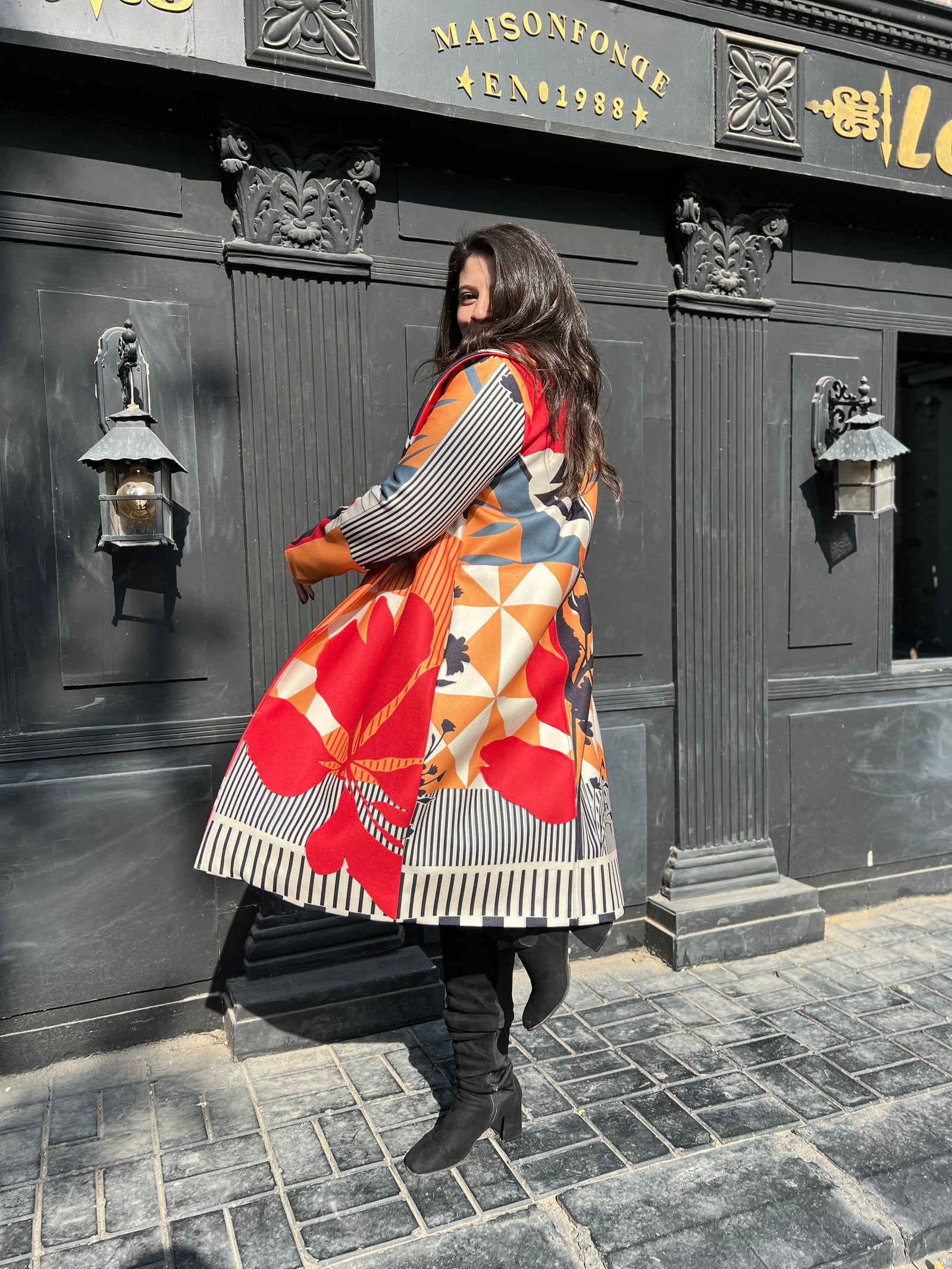 The leaves Wool Coat