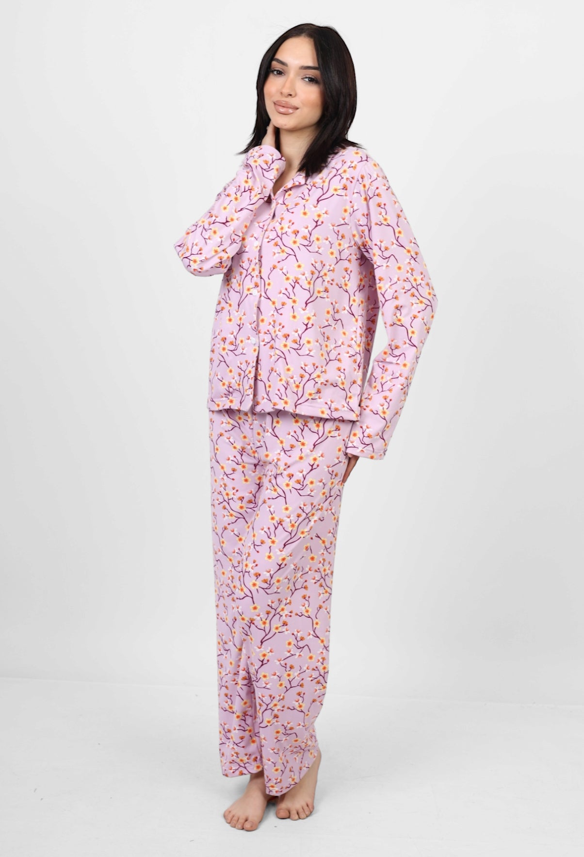 Long Sleeved classic pjs - pink