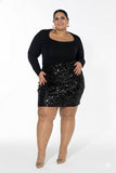 Scarlet Mini Spark Skirt - black