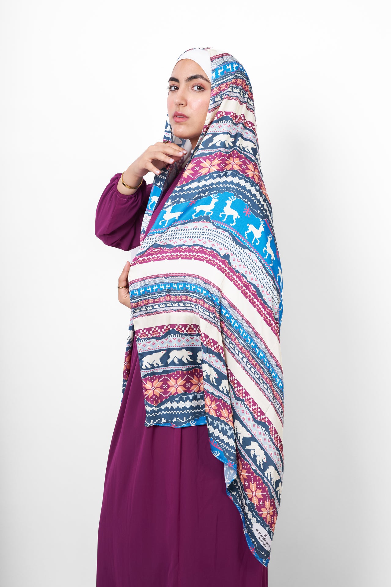 The Polar Satin Scarf