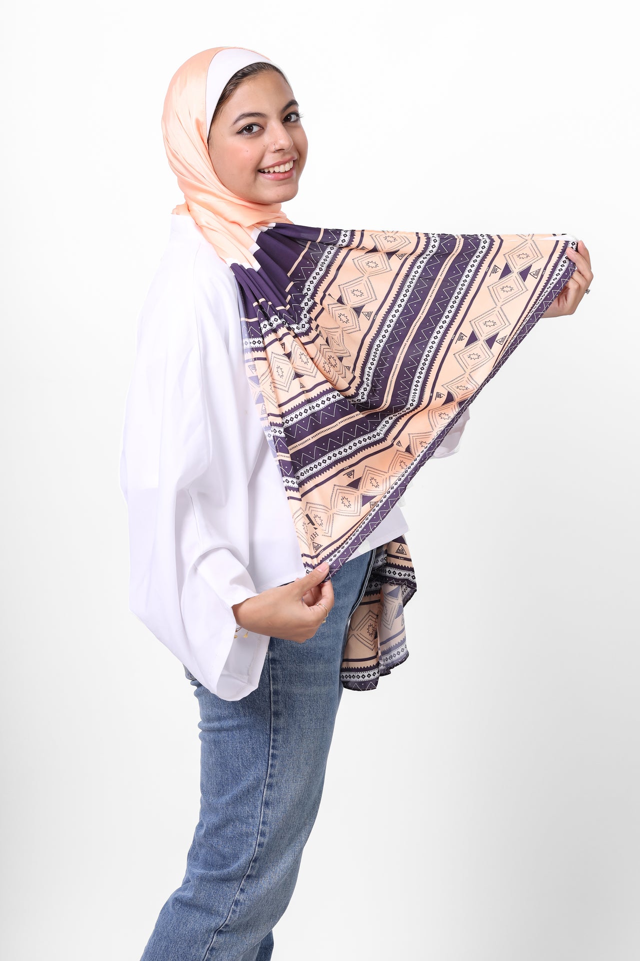 The Aztec Satin Scarf