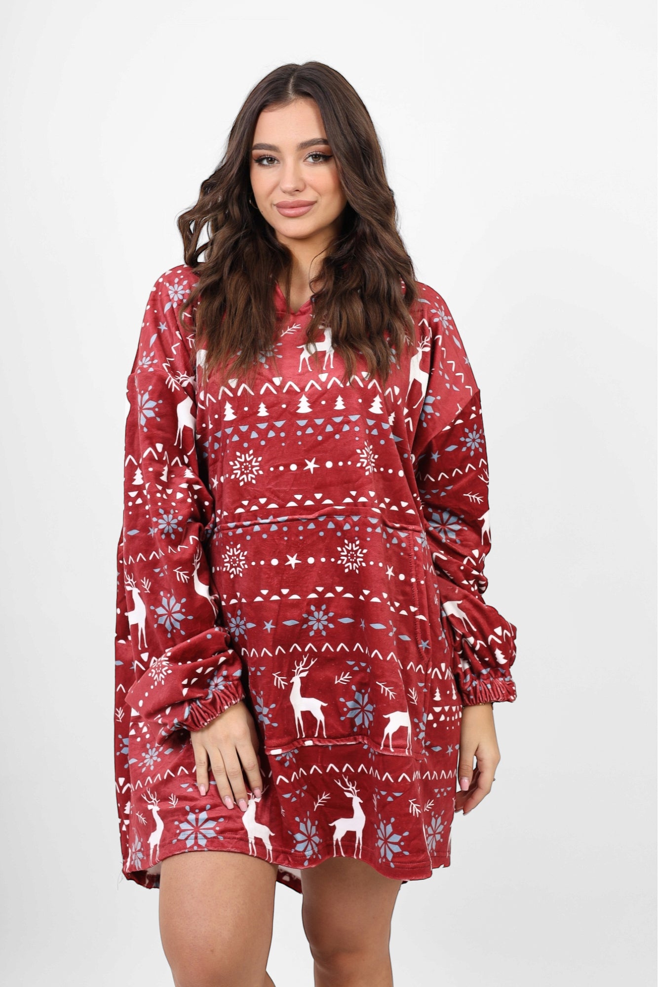 Eva hoodie blanket - Maroon