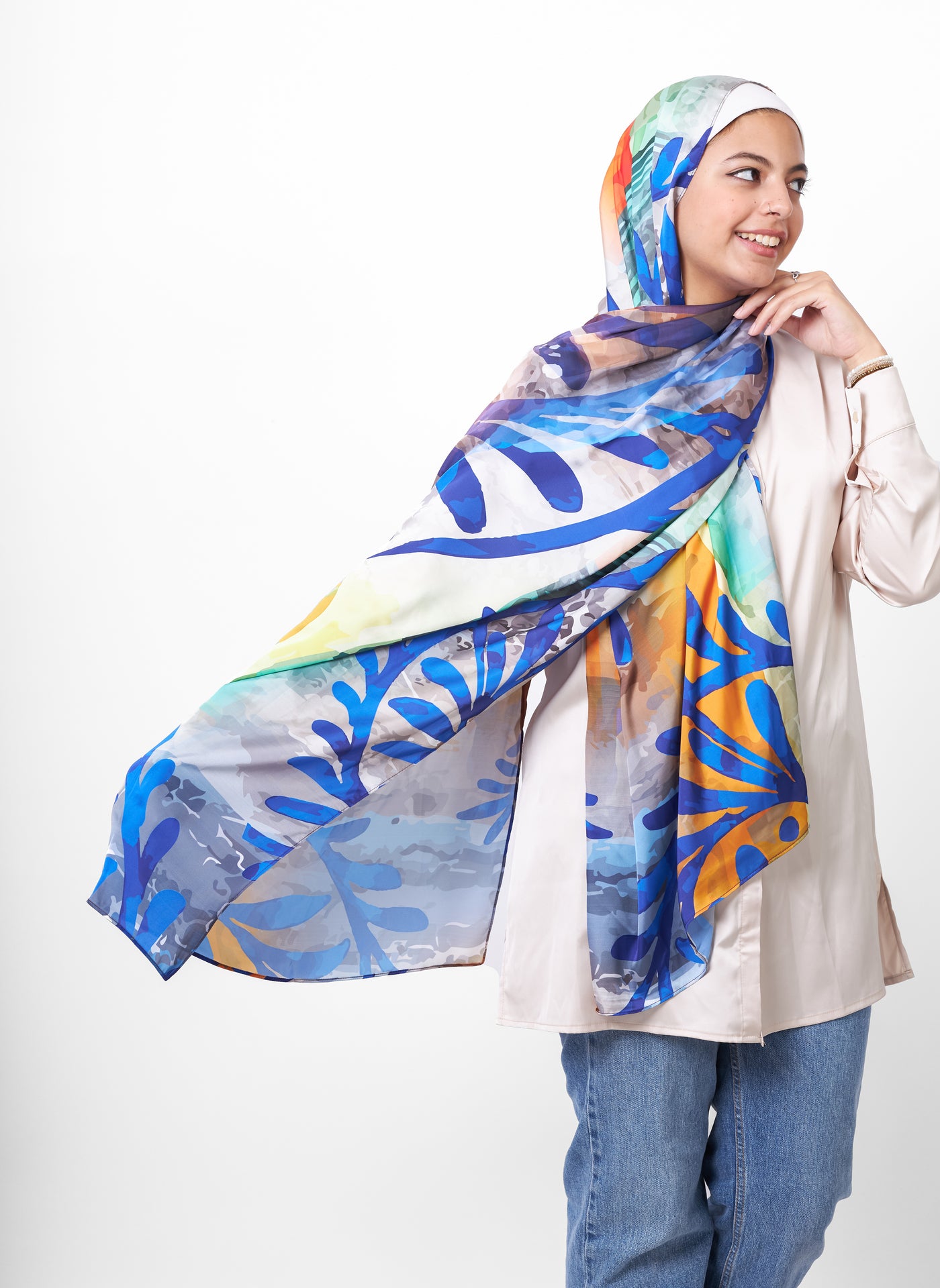 The Field Satin Scarf
