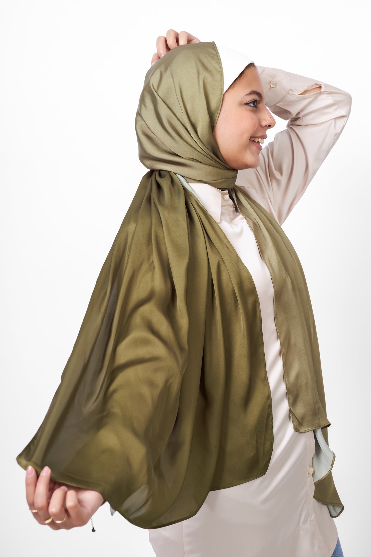 Plain Scarf - Olive