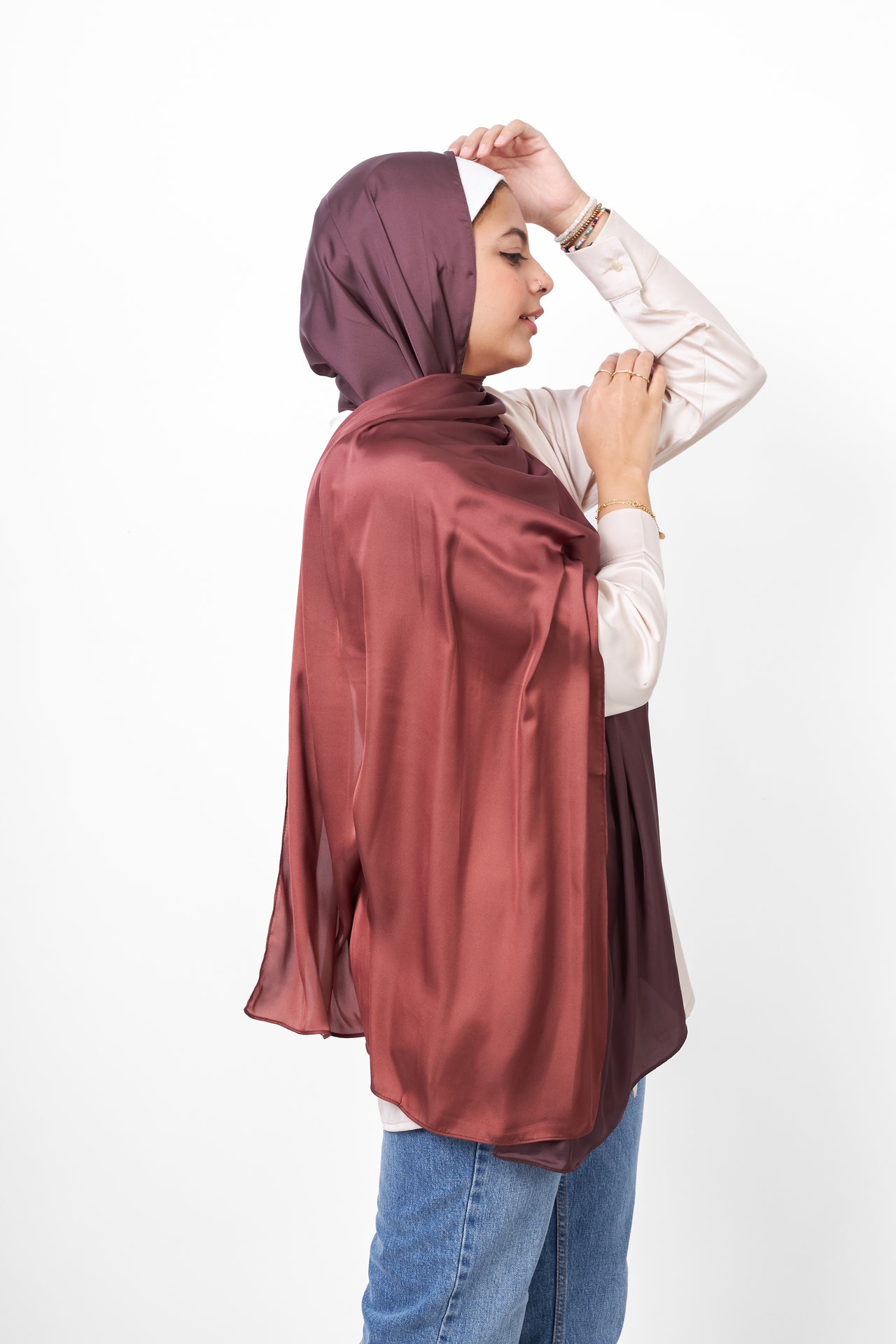 Plain Scarf - Brown