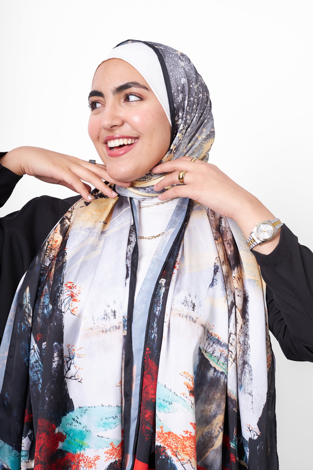 The Blaze Satin Scarf