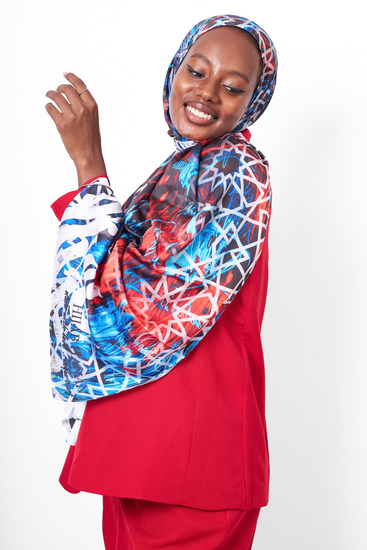 The Mural Satin Scarf