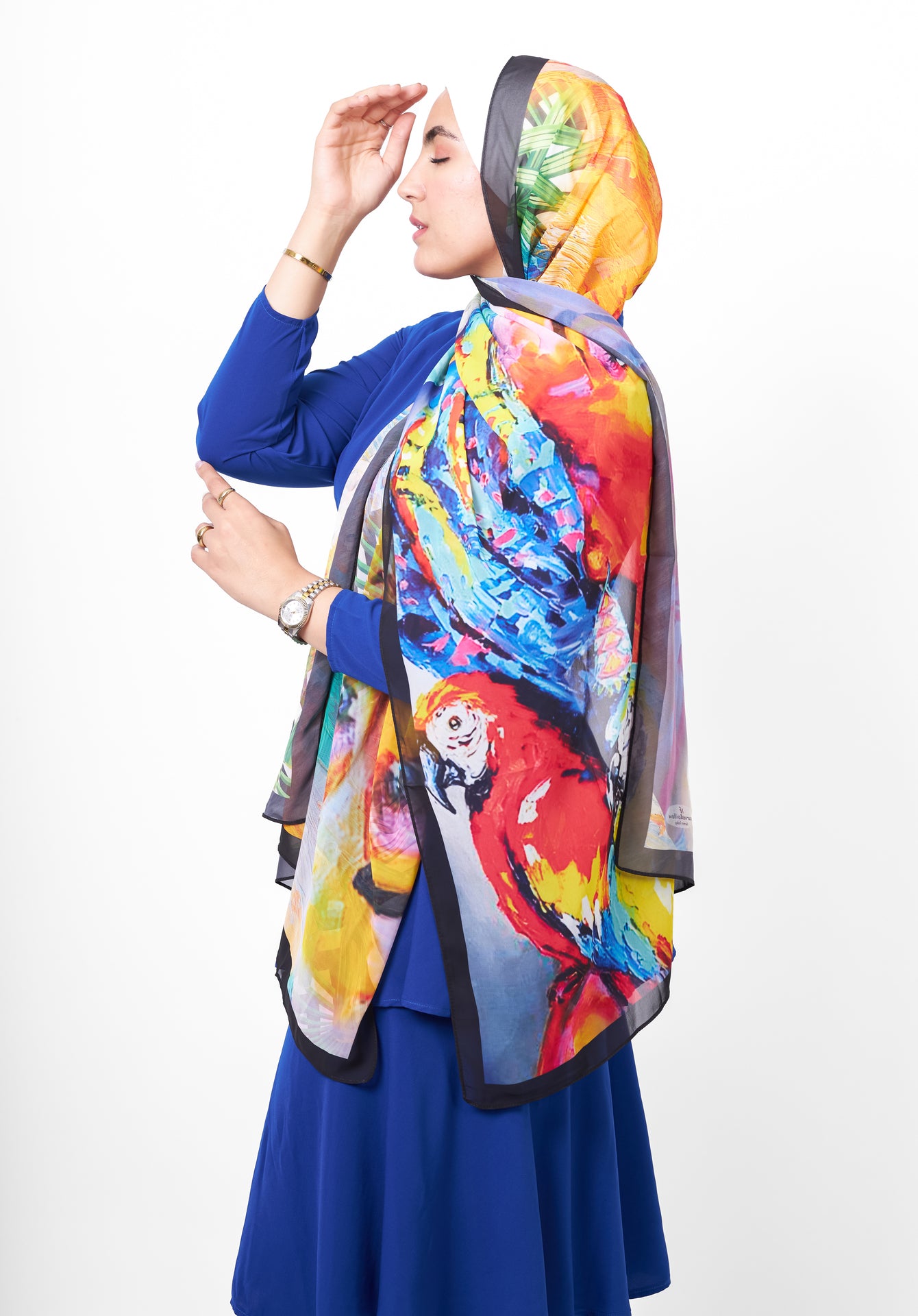 The Rainbow Satin Scarf