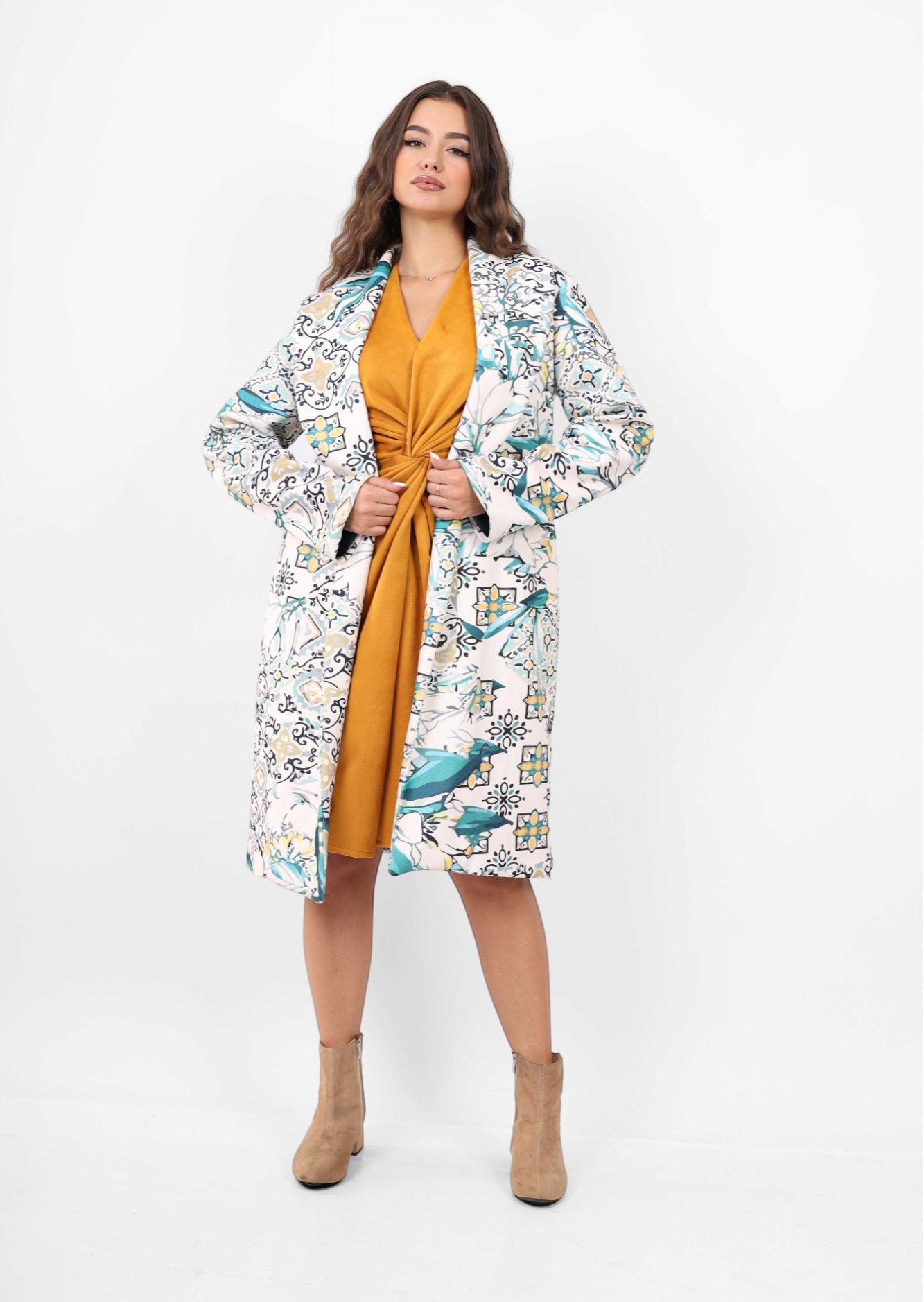 The beige Wool Coat