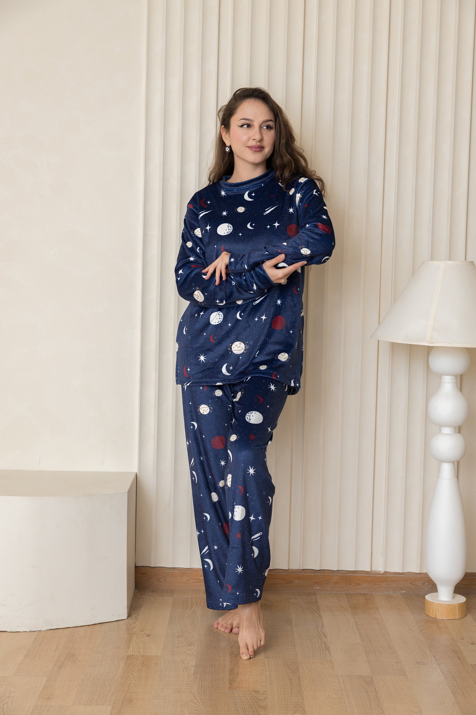 Lunar Pajama Set - Navy Blue