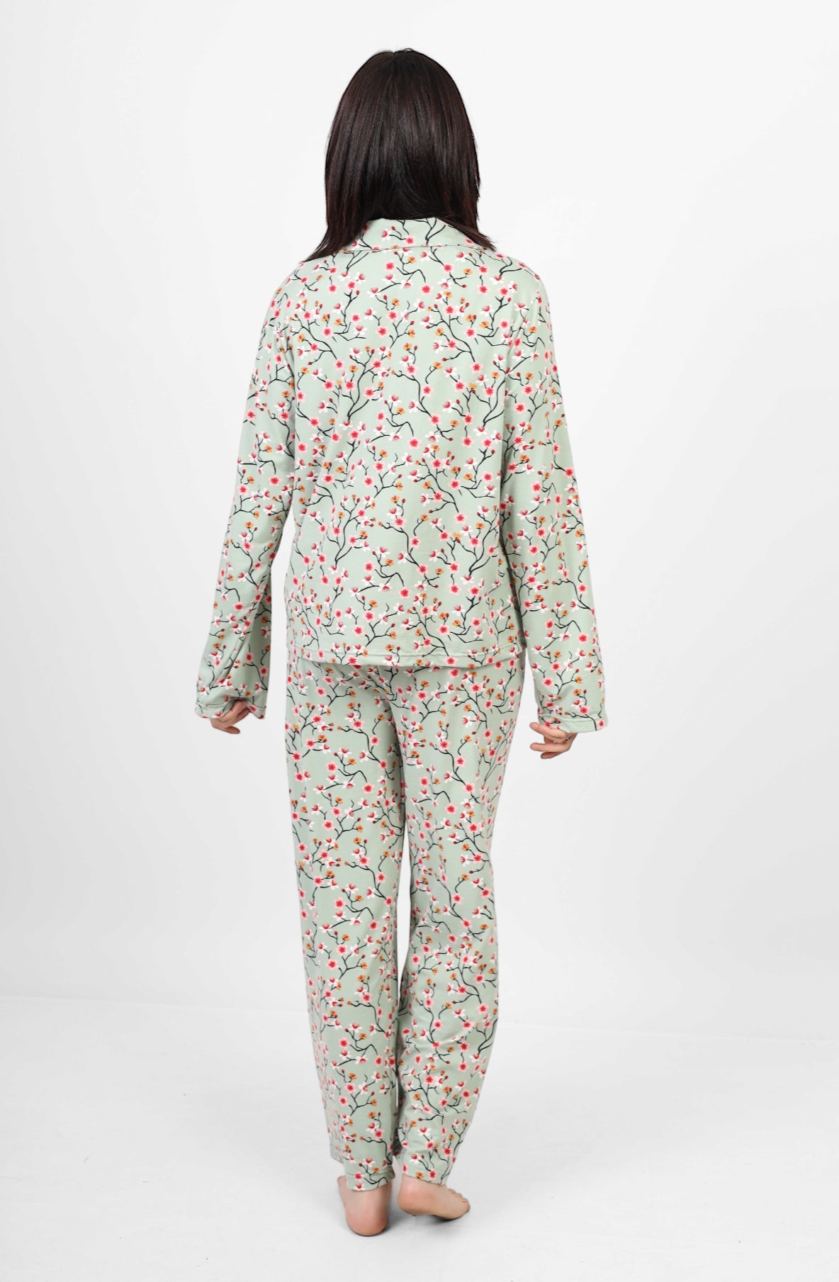 Long Sleeved classic pjs - Mint