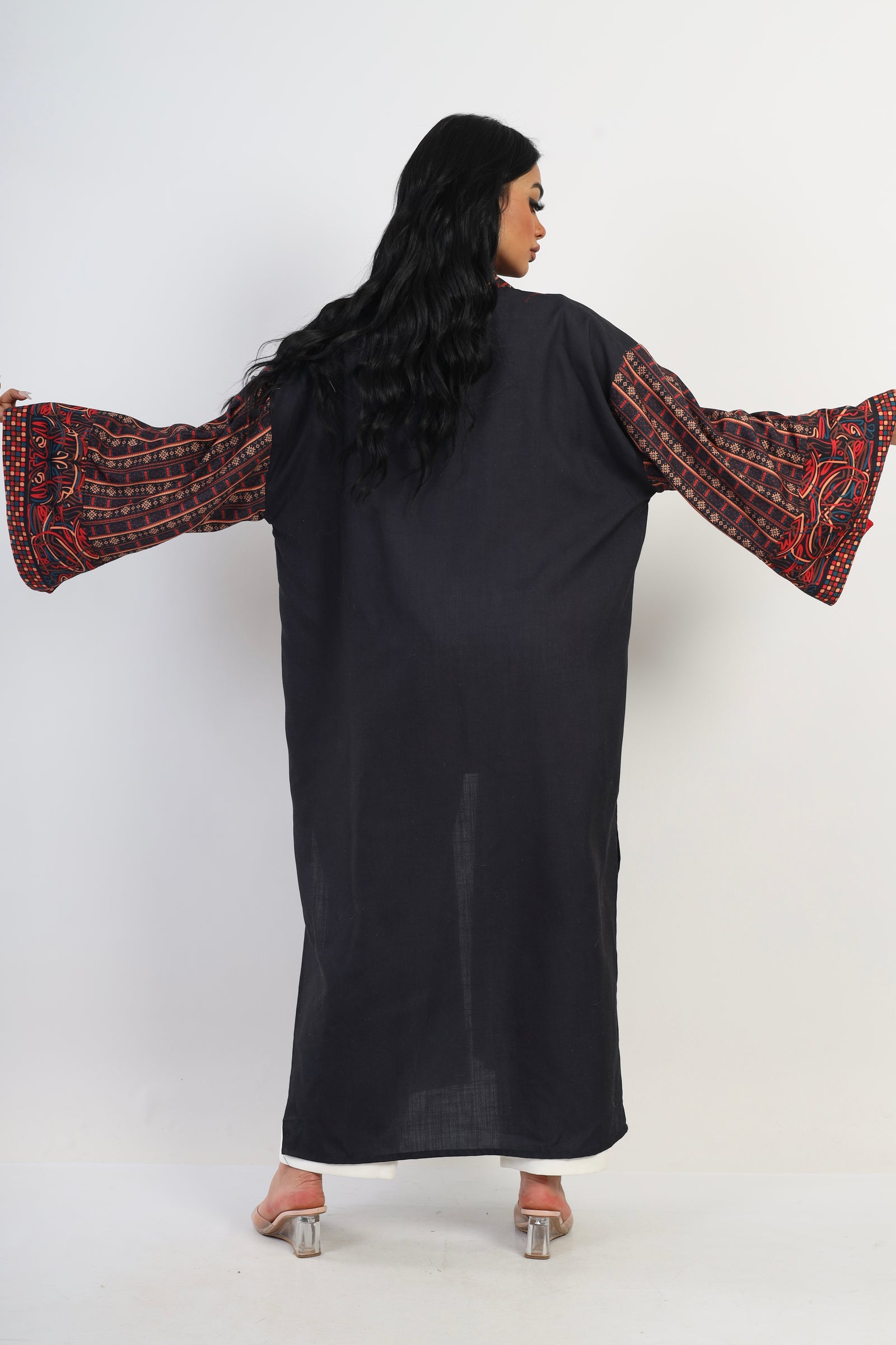 Sahara Abaya kimono - Black