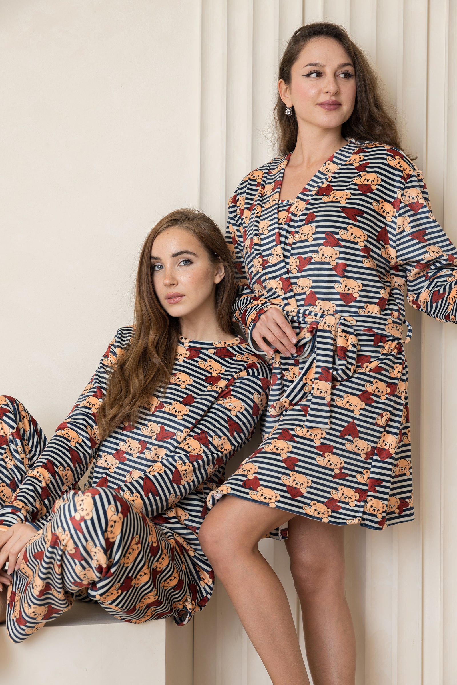 Teddy Love 5-Piece Pjs Set