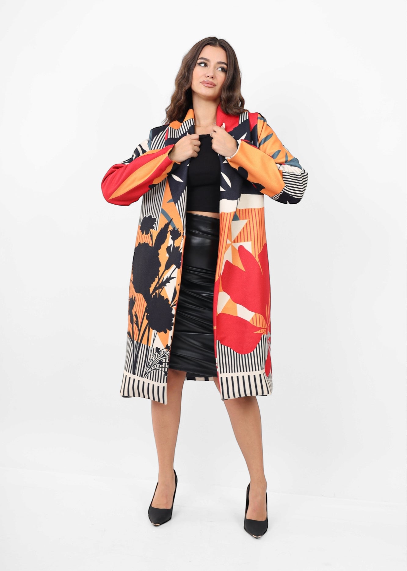 The leaves Wool Coat