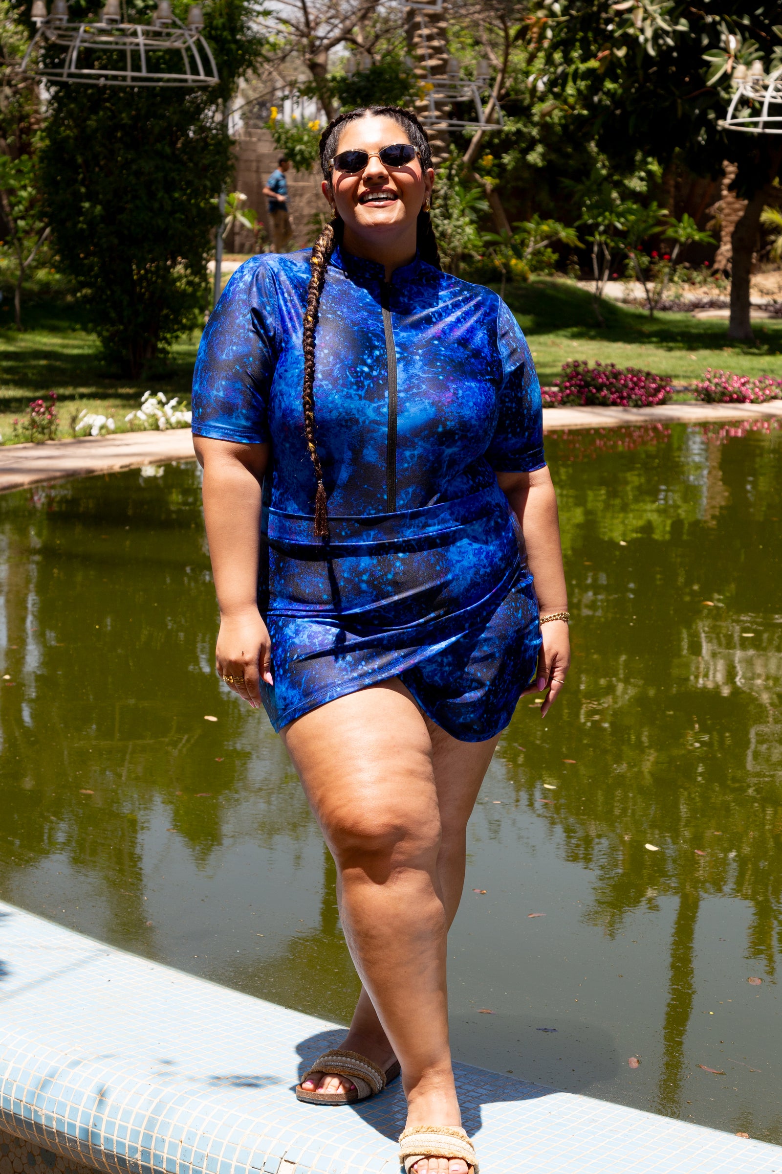 Galaxy skirt cover up - BLue