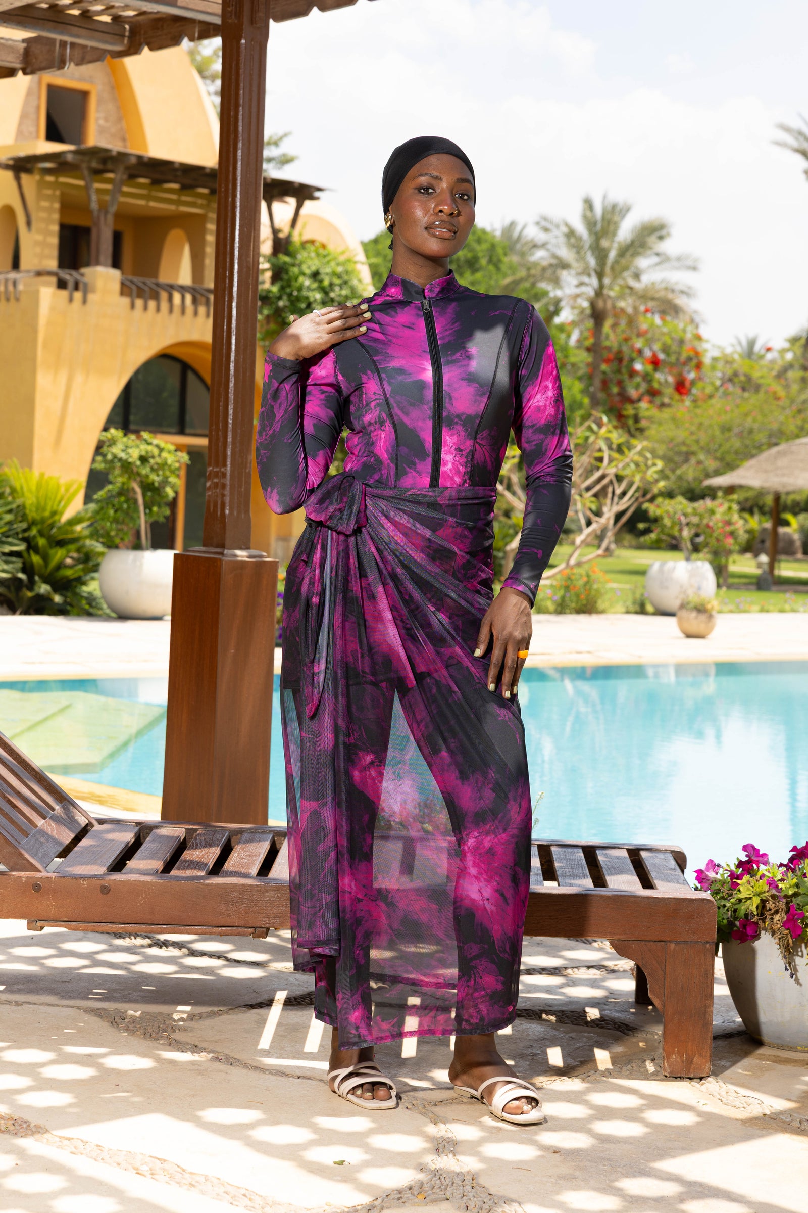 Magenta Storm Burkini Set