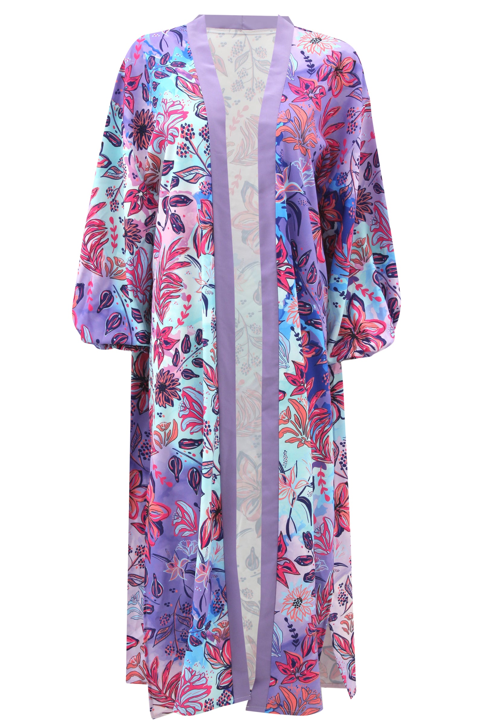 Eve crepe printed kimono