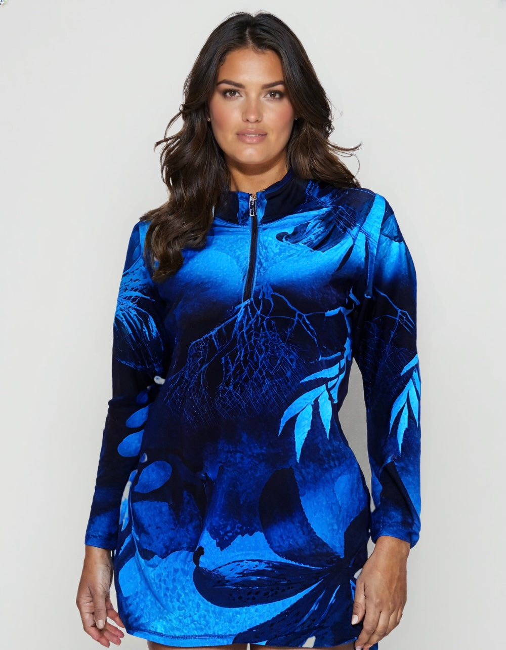 Aqua Bloom Basic Top
