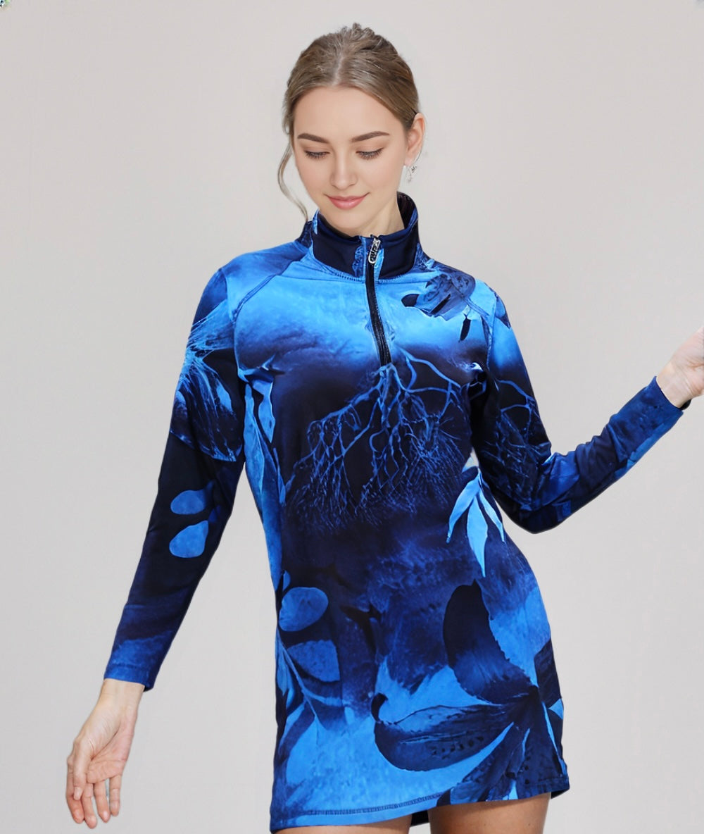 Aqua Bloom Basic Top