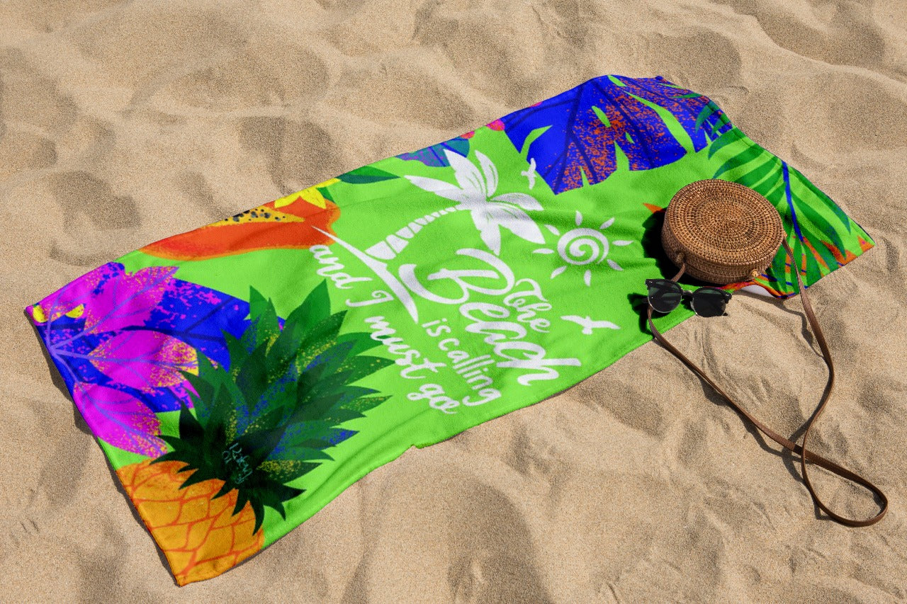 Beach Vibes Only Beach Towel