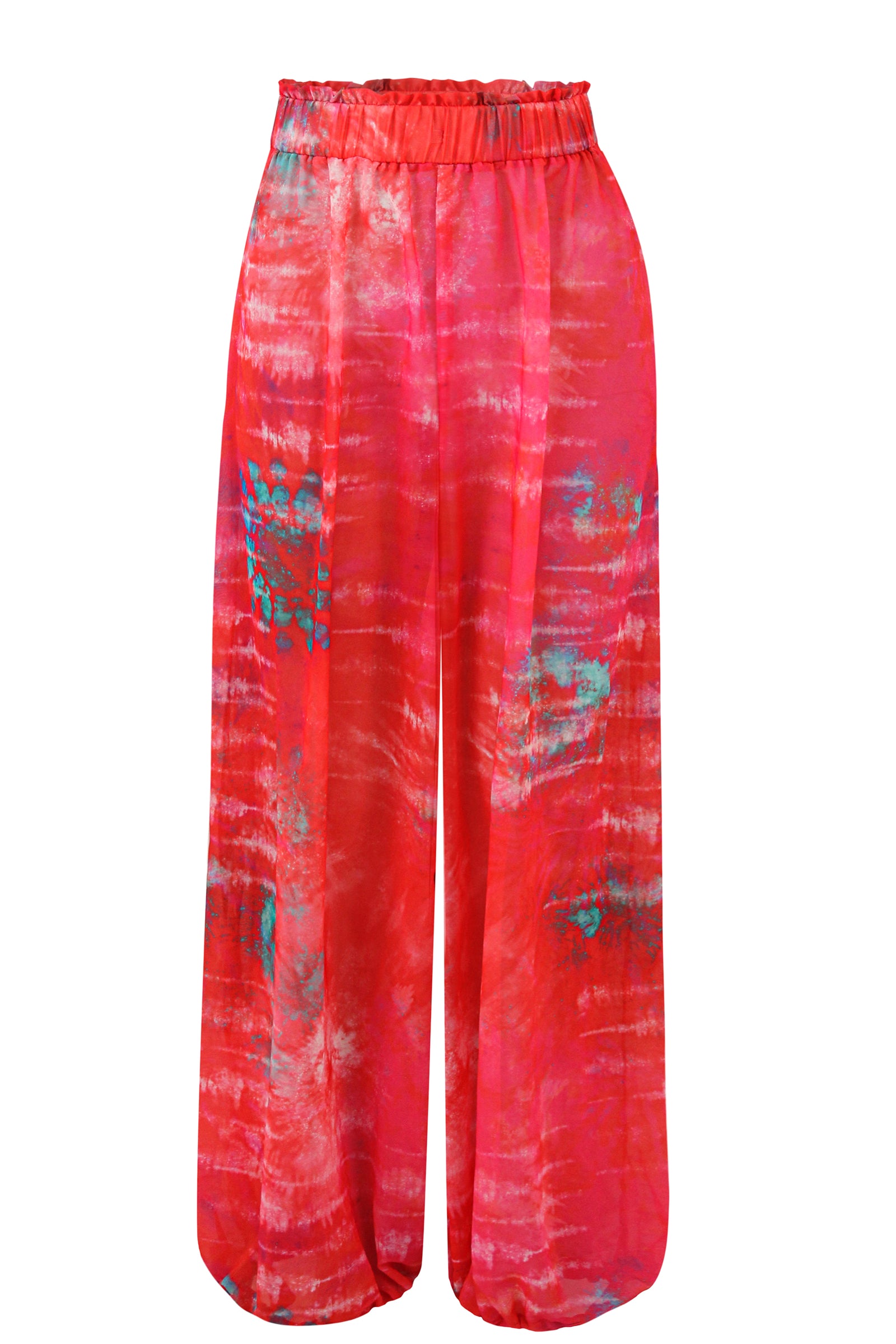 Blaze Tie-Dye Chiffon Cover-Up Pants