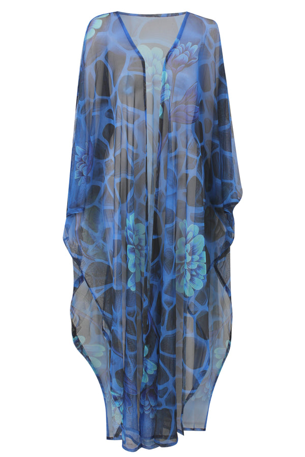 Blue Lagoon Tulle Kimono