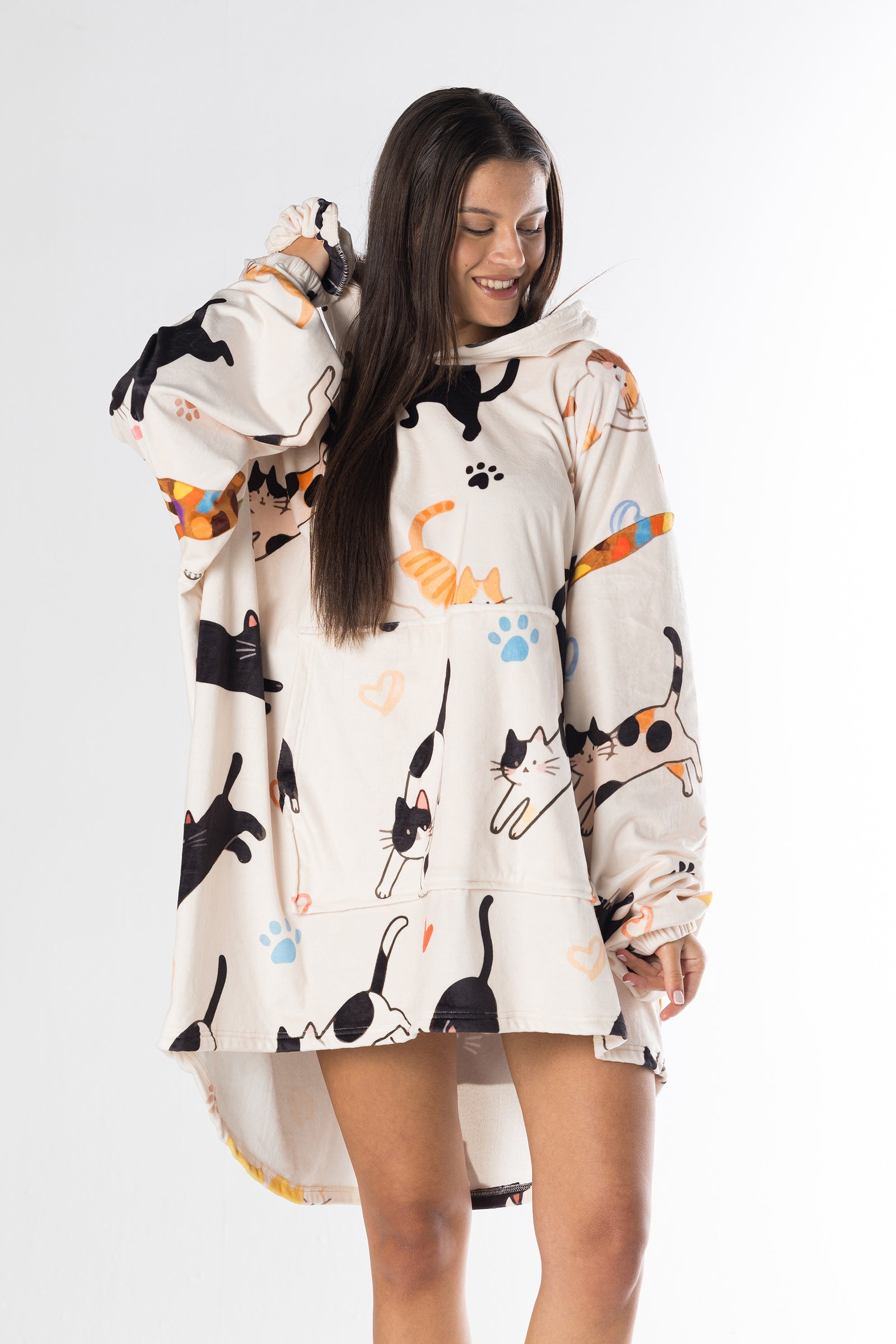 Cozy Catnap Hoodie Blanket
