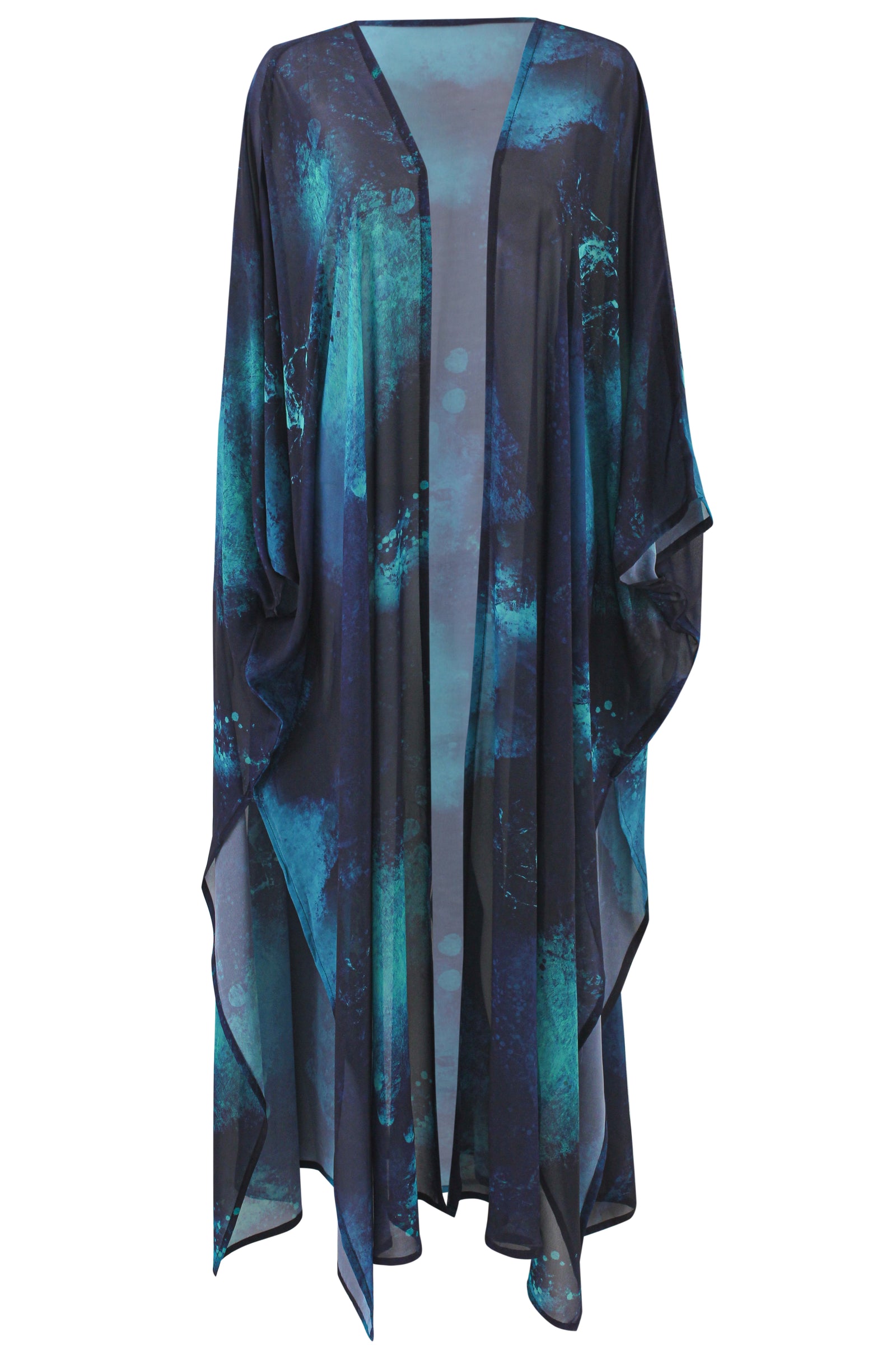Deep Seas tulle Kimono