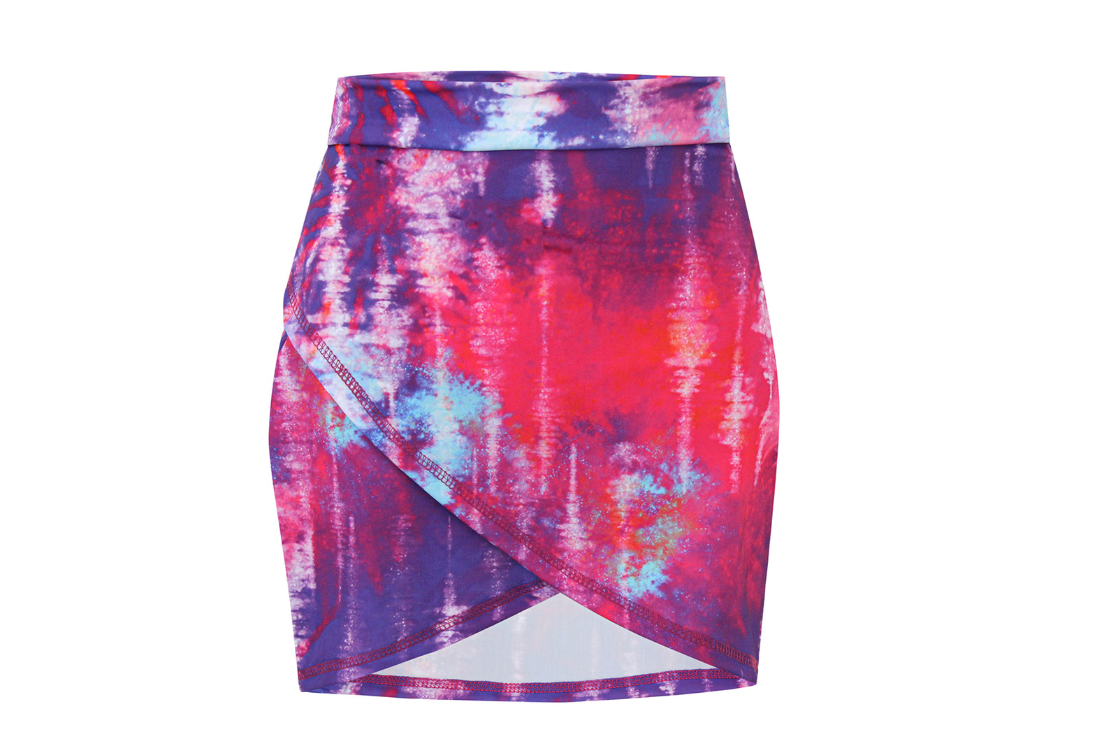 Dream Blaze Wrap Skirt Cover-Up - Purple