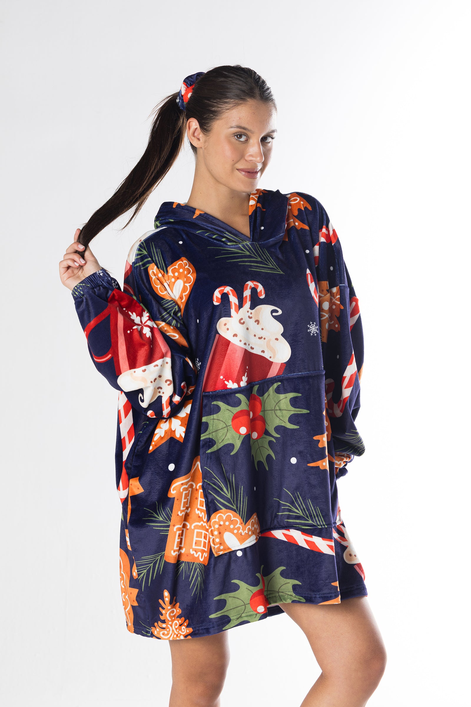 Hot Cocoa Hoodie Blanket