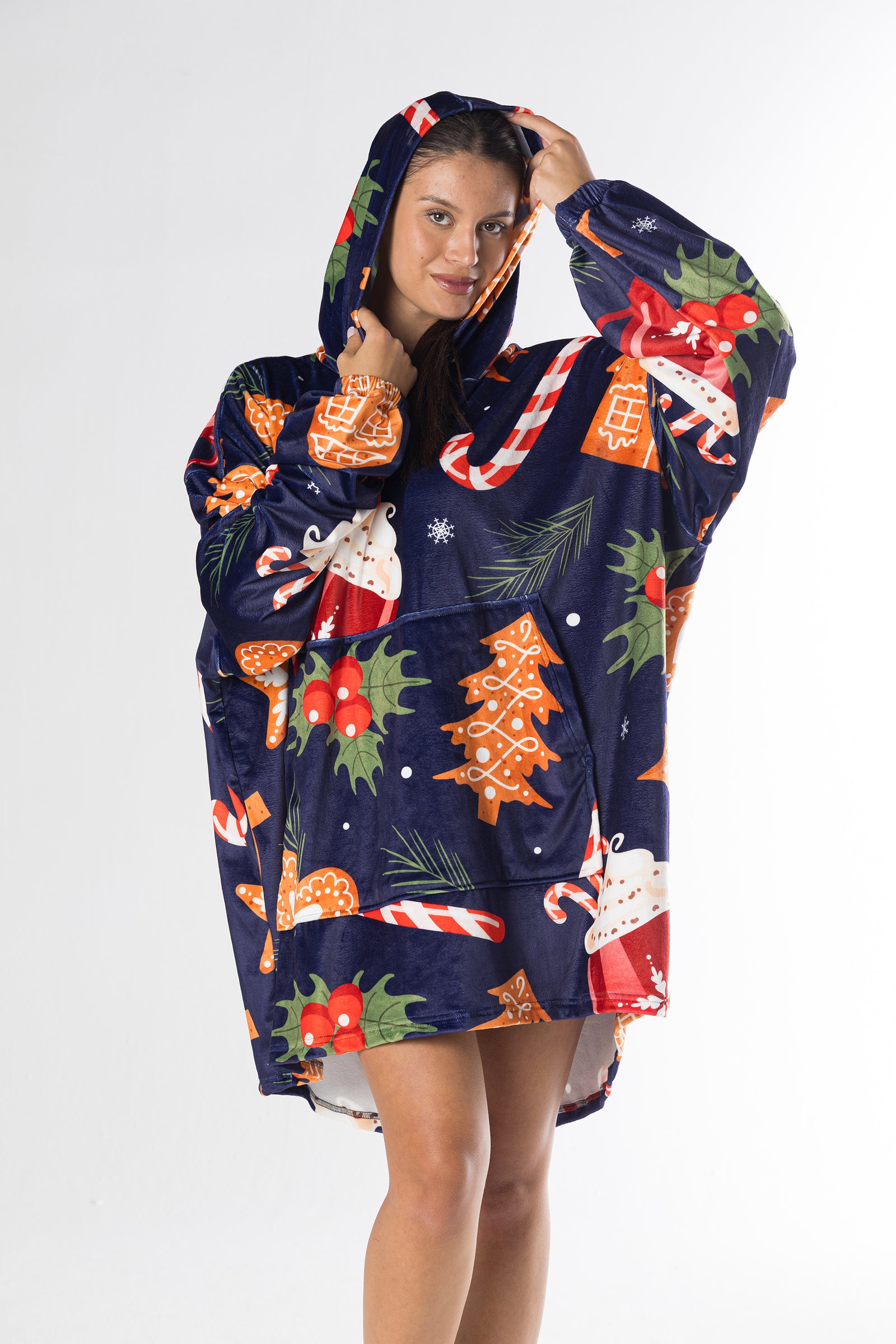 Hot Cocoa Hoodie Blanket
