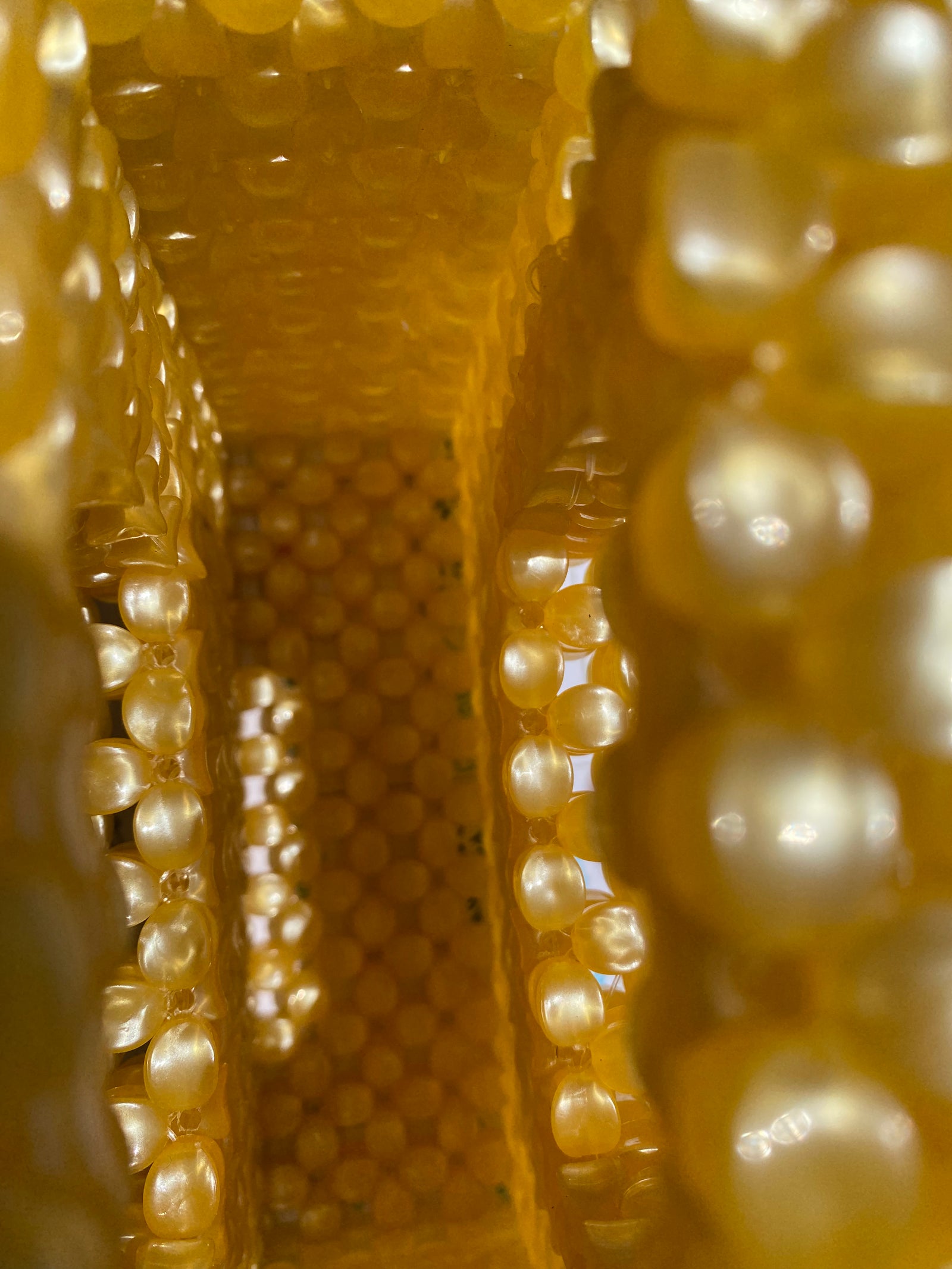 Sunshine Beaded Bag - Yellow