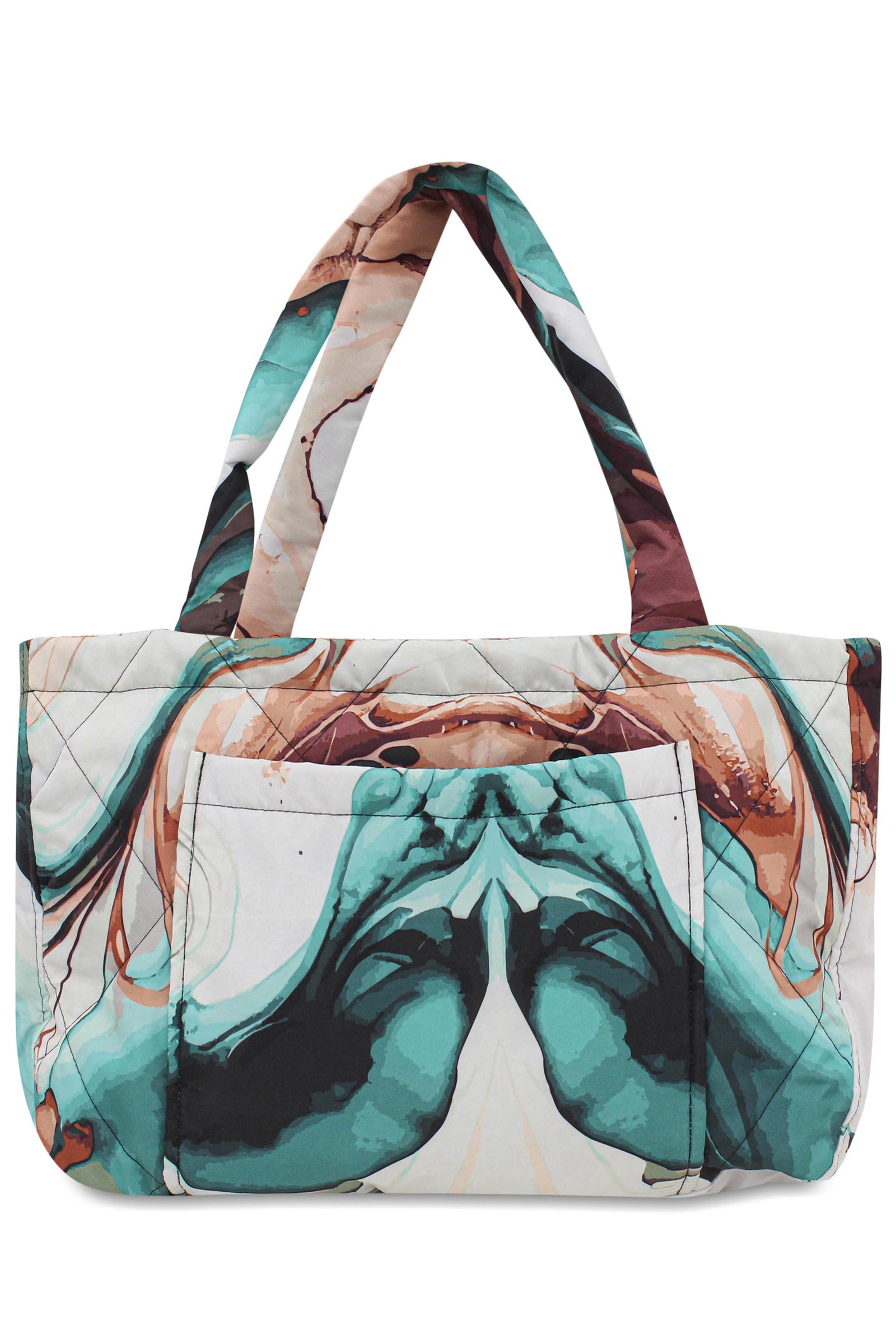 Marbled Oasis Waterproof Beach Bag