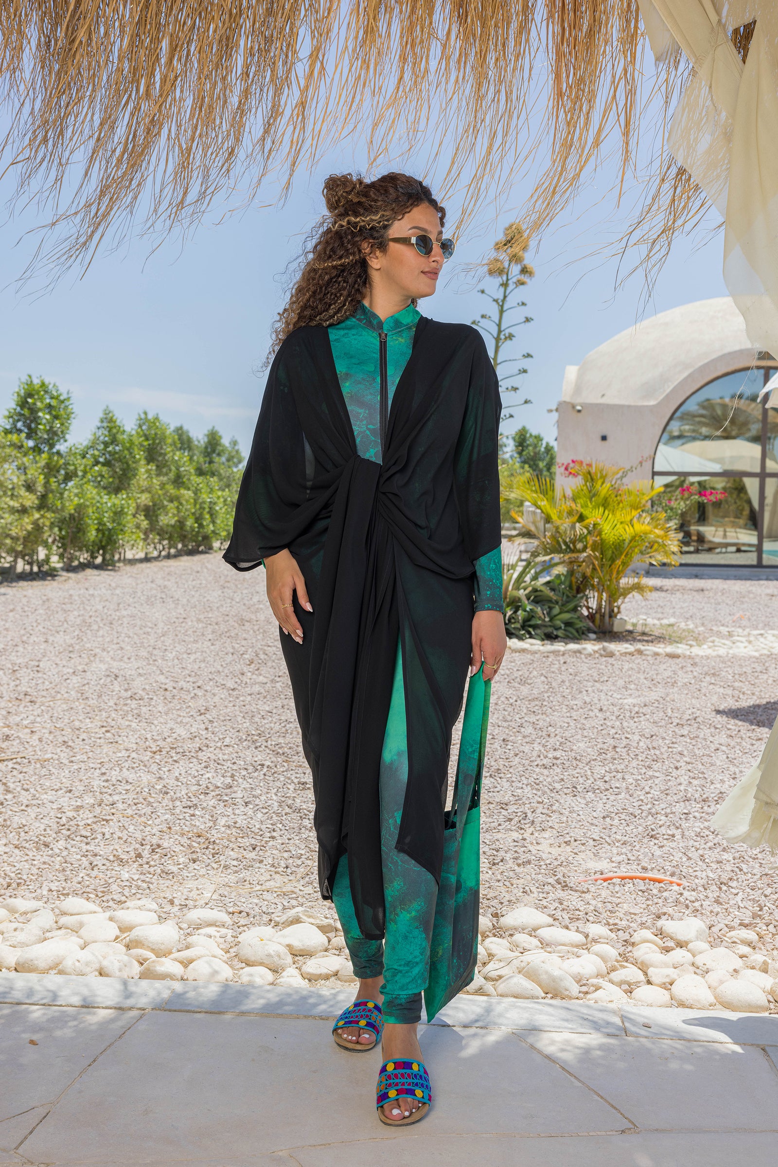 Midnight Chiffon Kimono