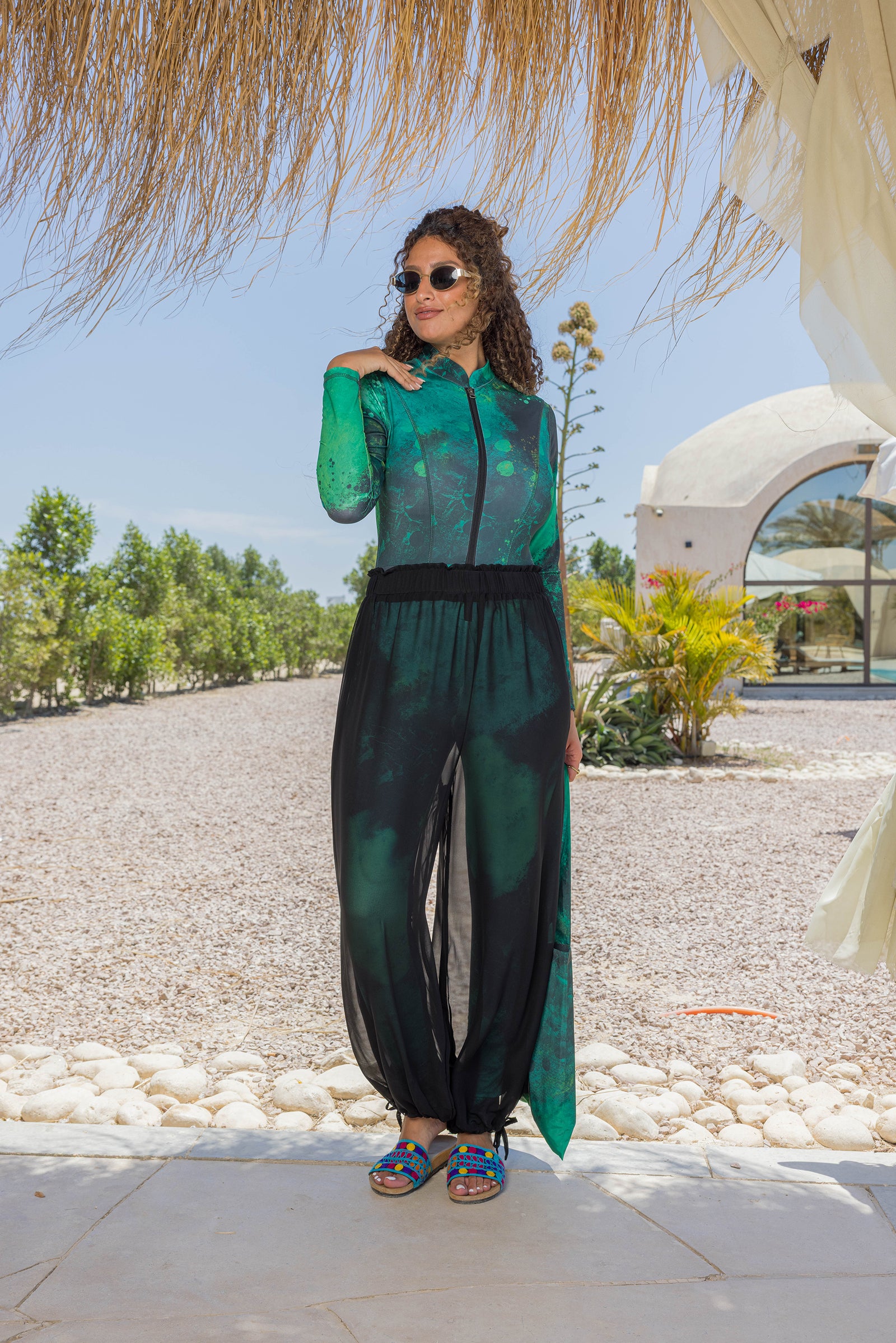 Midnight Chiffon Pants