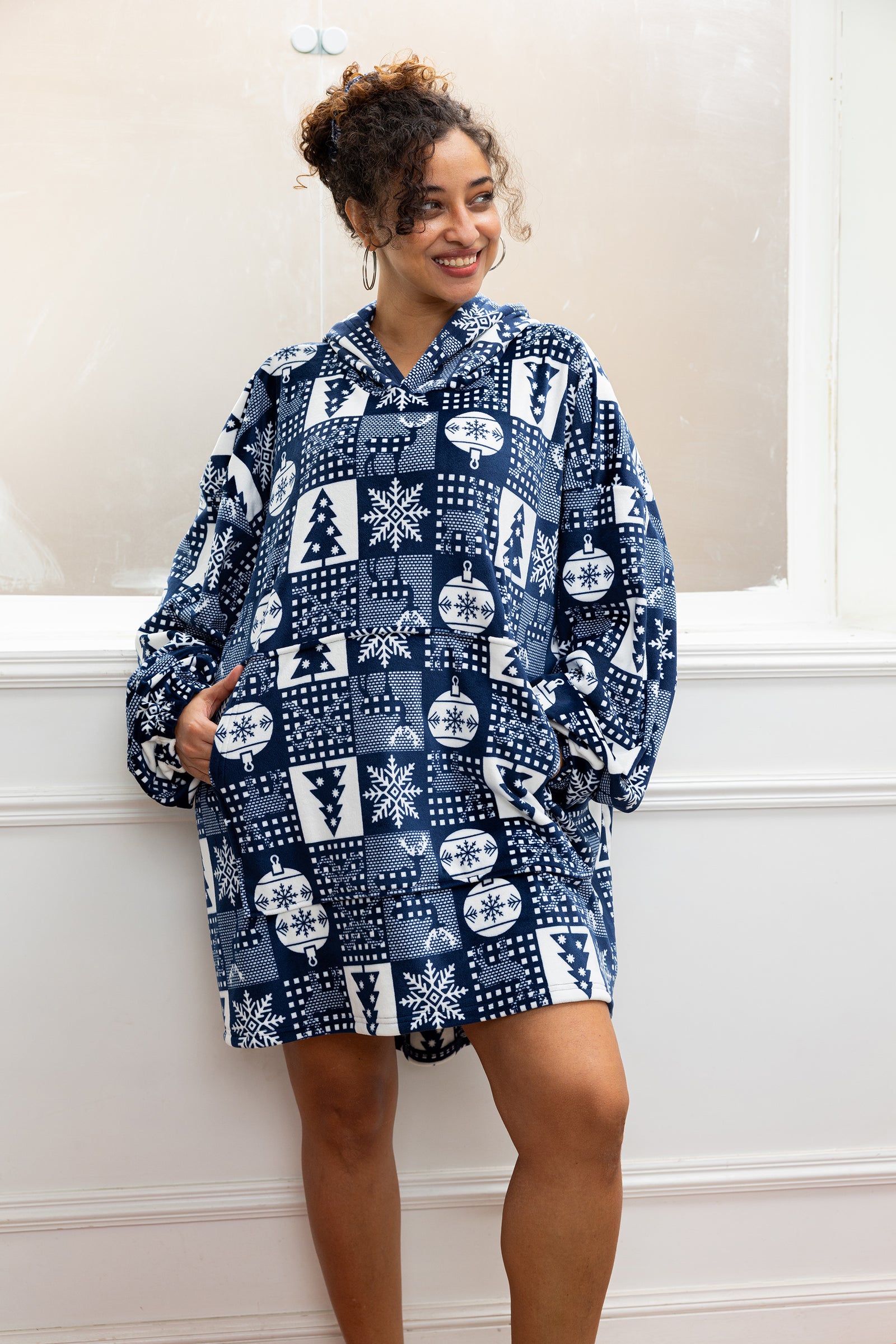 Midnight Festive Hoodie Blanket