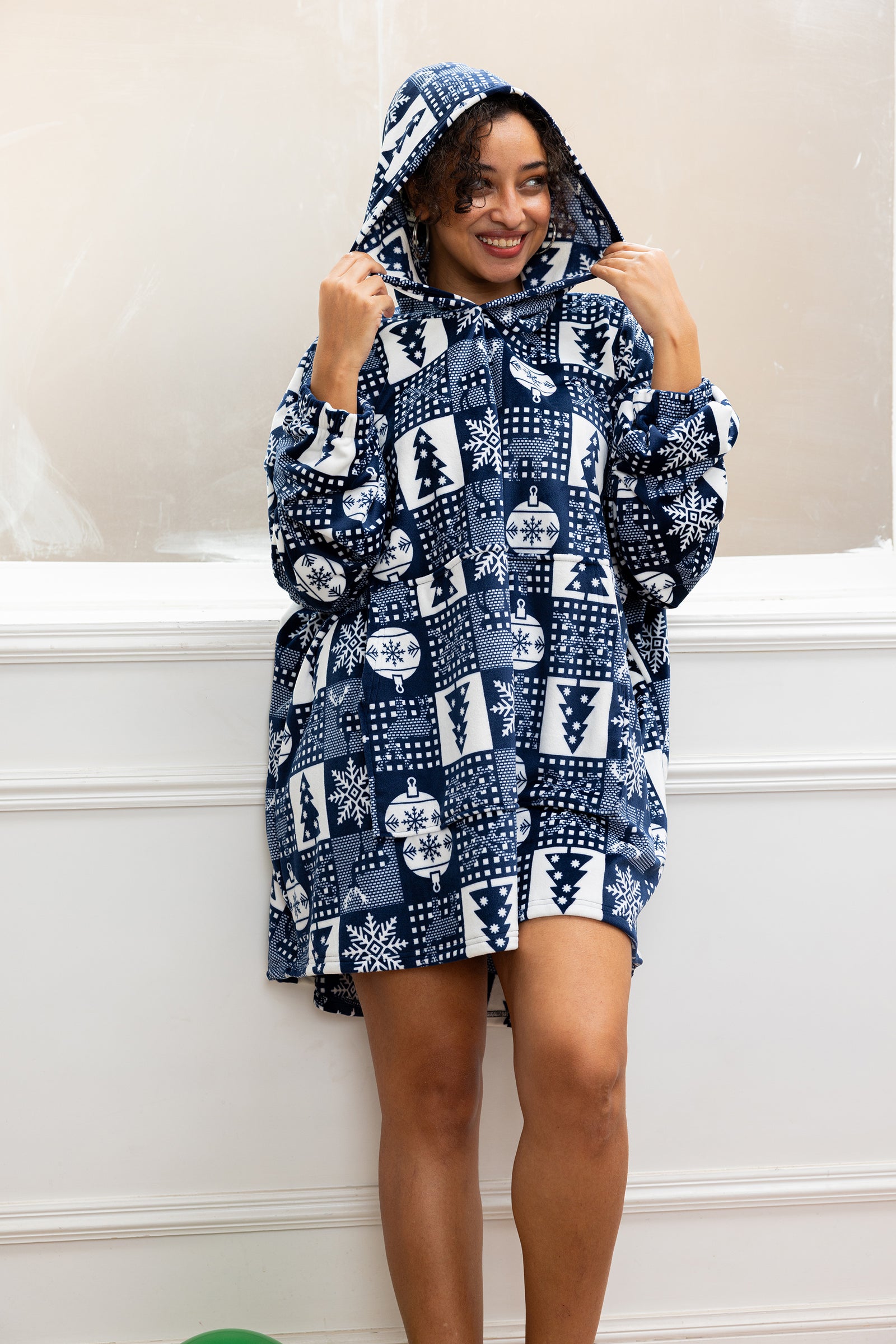Midnight Festive Hoodie Blanket