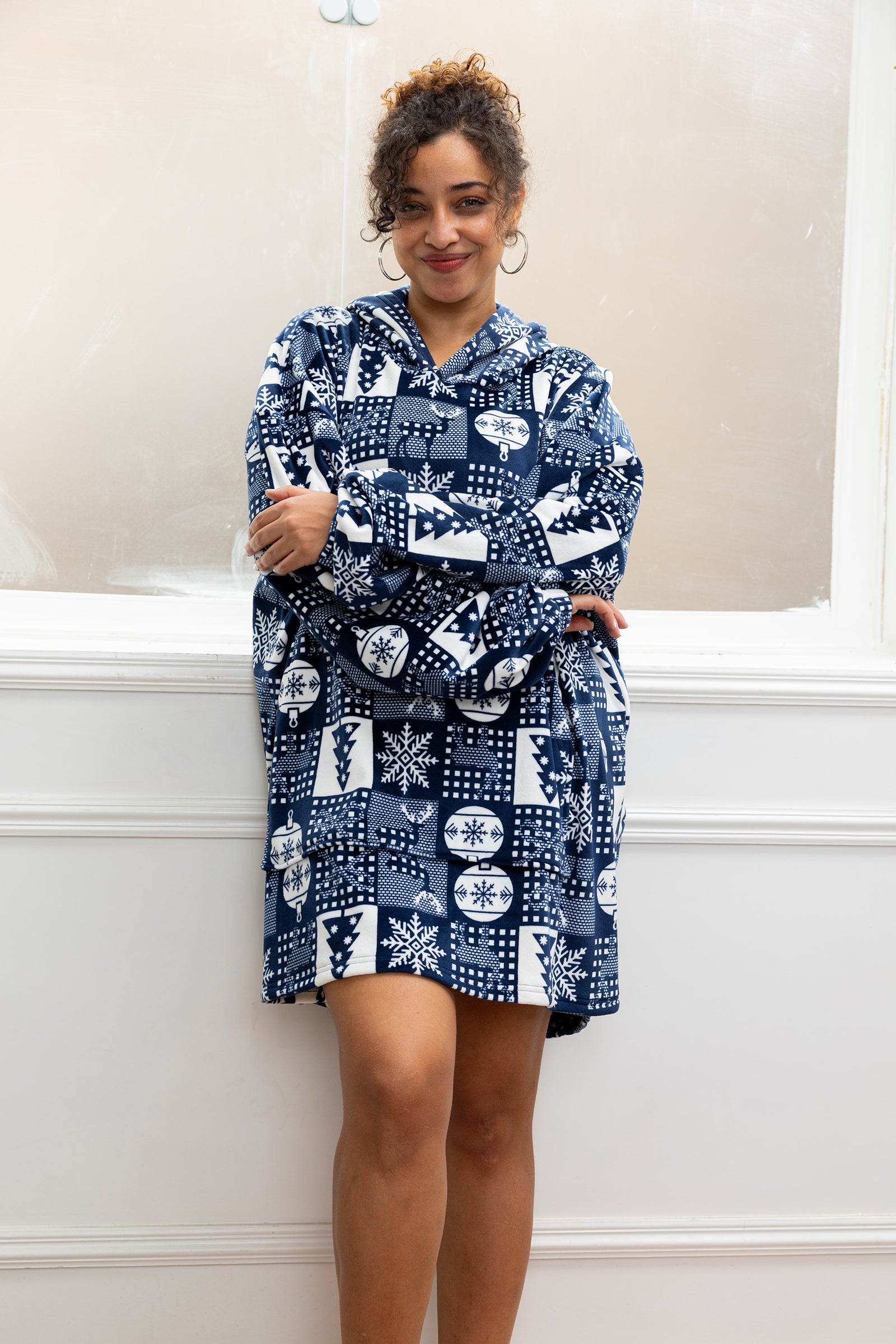 Midnight Festive Hoodie Blanket